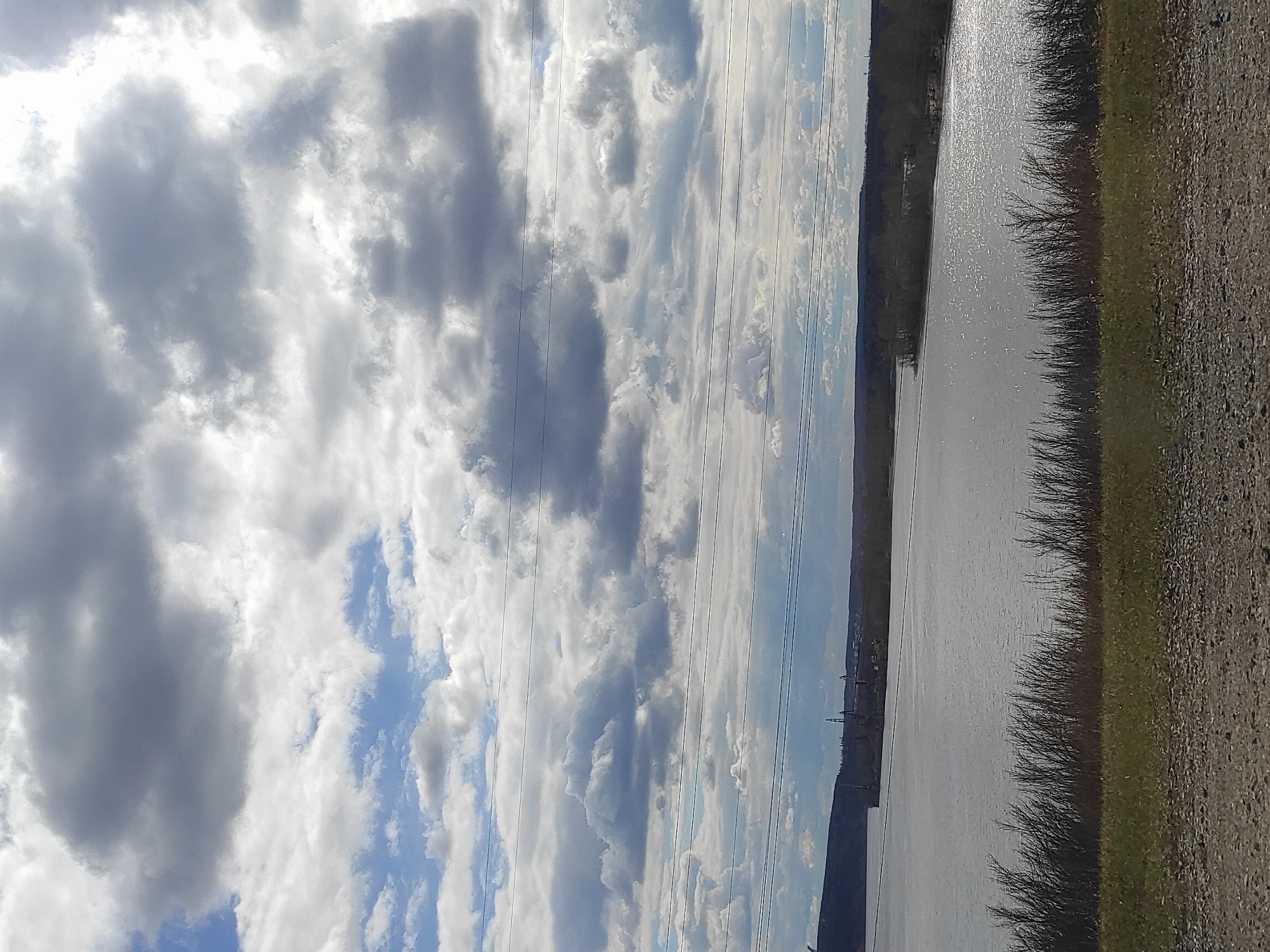 Dramatic landscape captured along waterway in Chaikovsky, Russia
