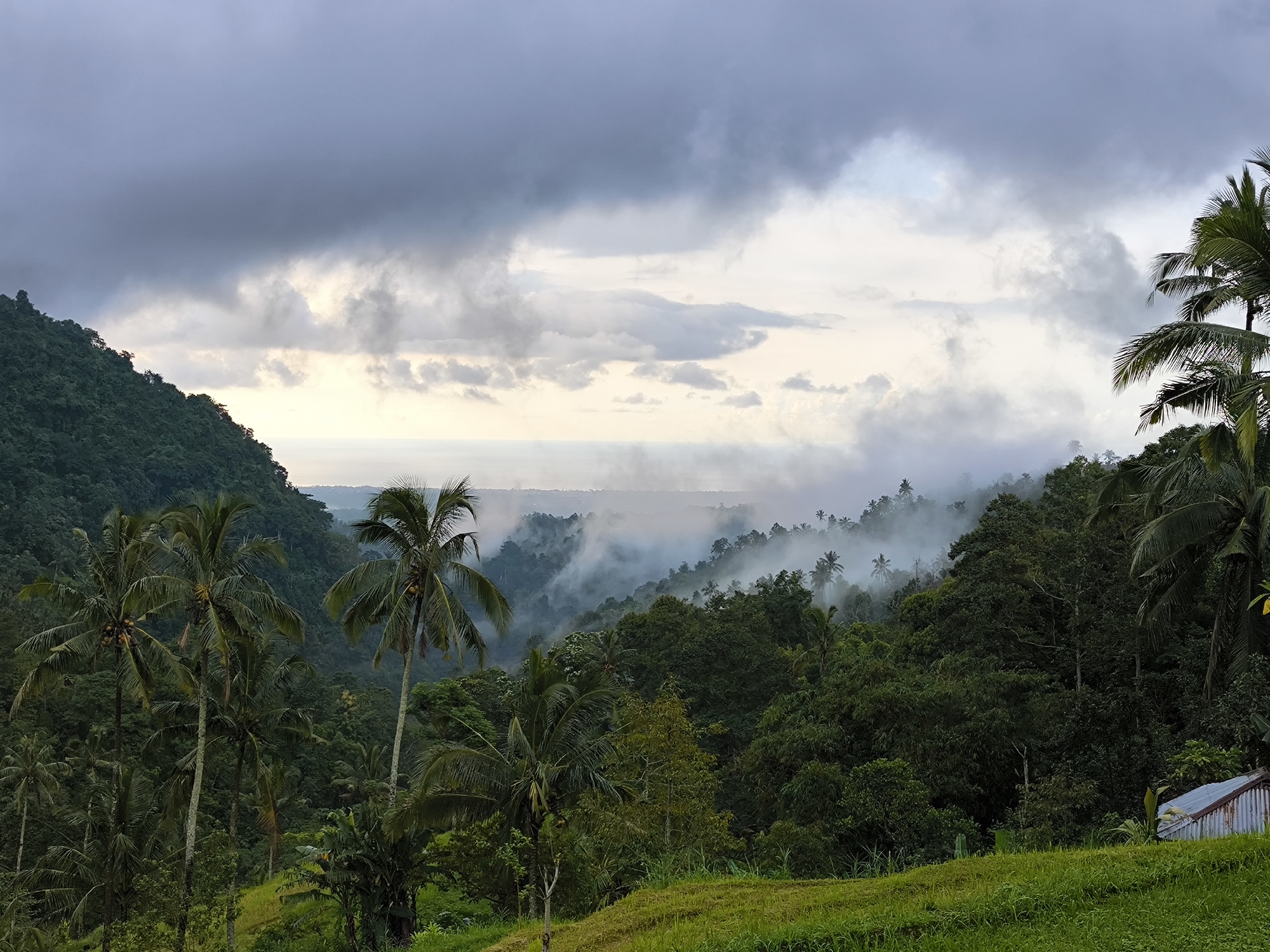 Tropical landscape documented near Sekumpul, Indonesia