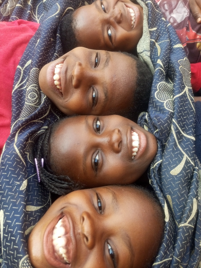 Four children play together in Tempure, Nigeria