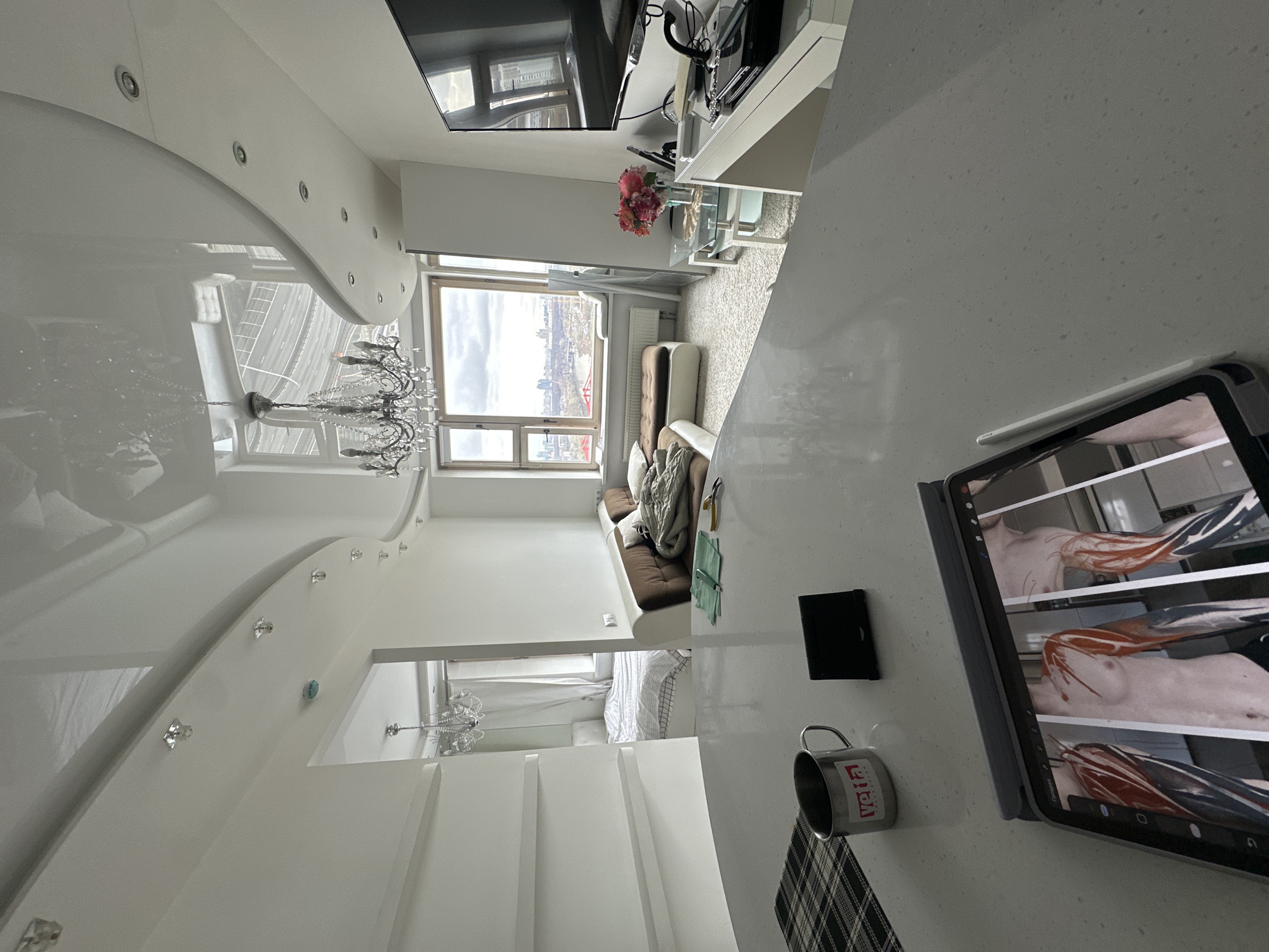 Morning scenes captured across Moscow area apartments