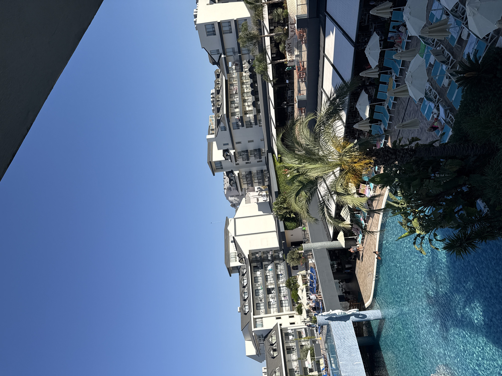 Turkish resort pool complex in Manavgat, multiple angles