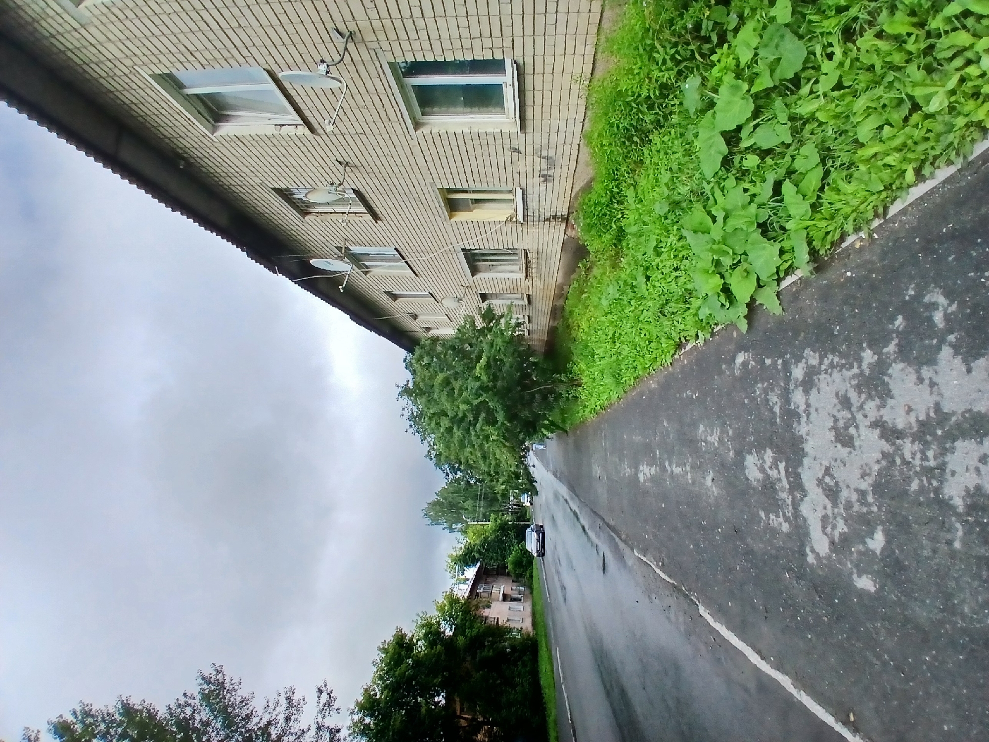 Overcast day on a Yekaterinburg city street