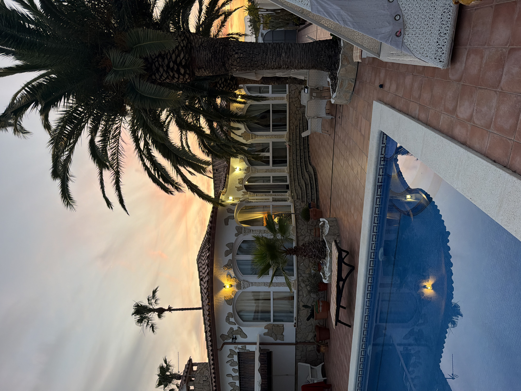 Residential sunset scene documented in Mont-roig del Camp, Spain
