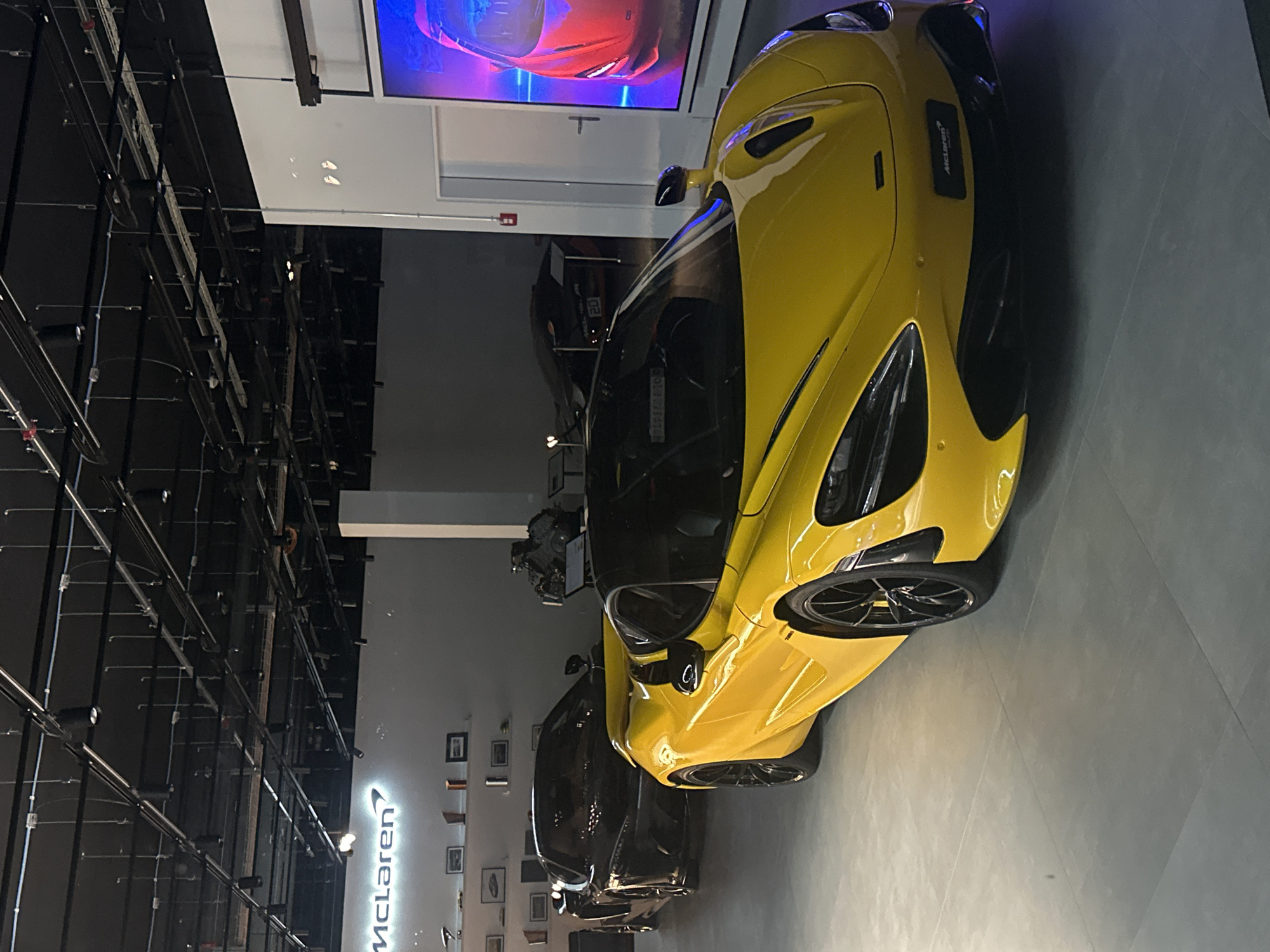 McLaren showroom displays captured in Glattbrugg, Switzerland