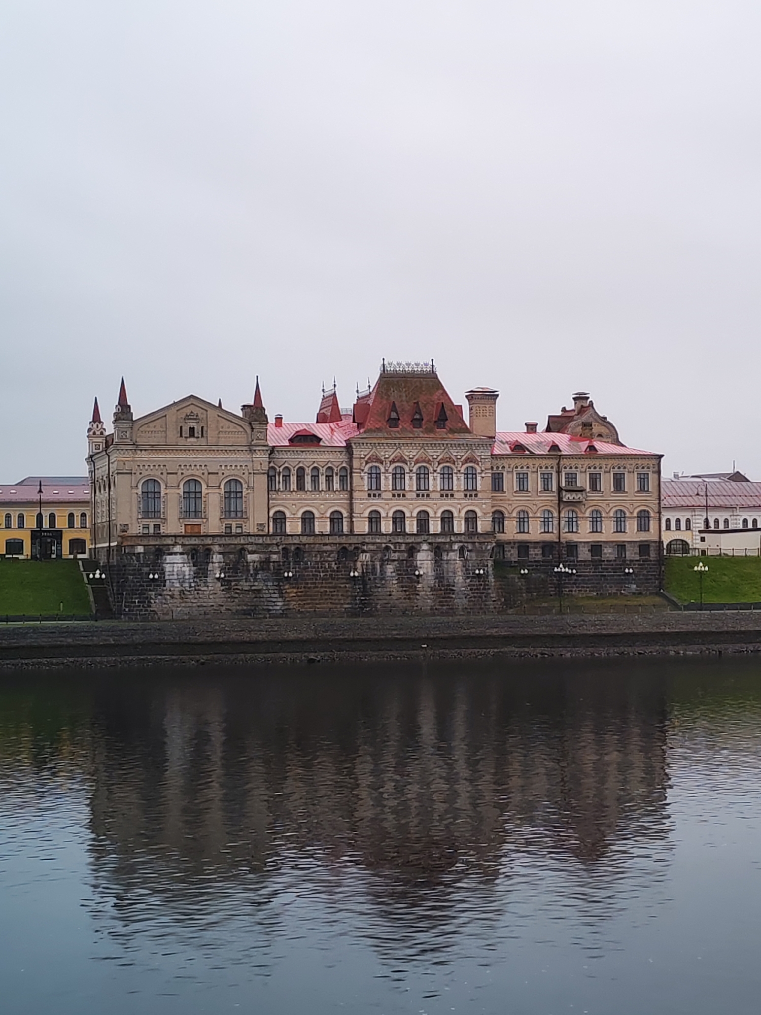 River traffic and port operations observed in Bol'shie Mkhi, Russia