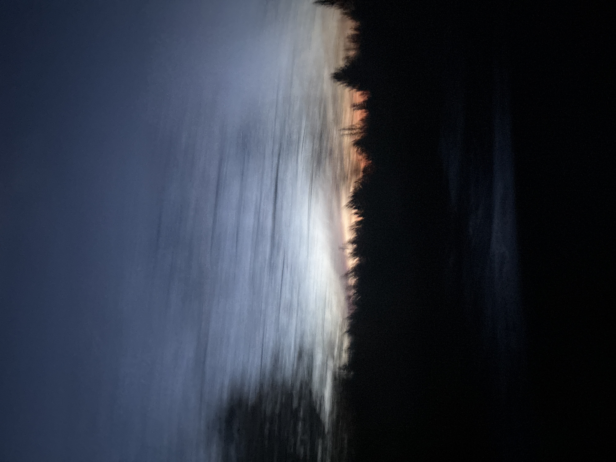 Water body photographed with streaked effect in Прикамский, Russia