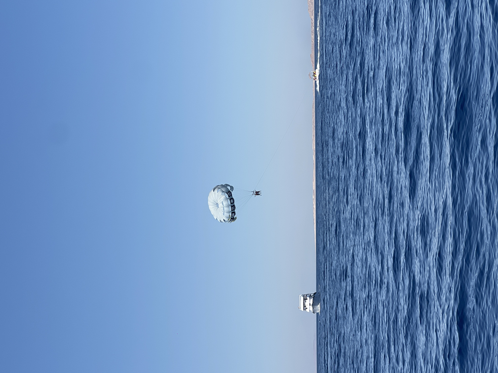 Clear-day coastal view along the Red Sea in Sharm El Sheikh
