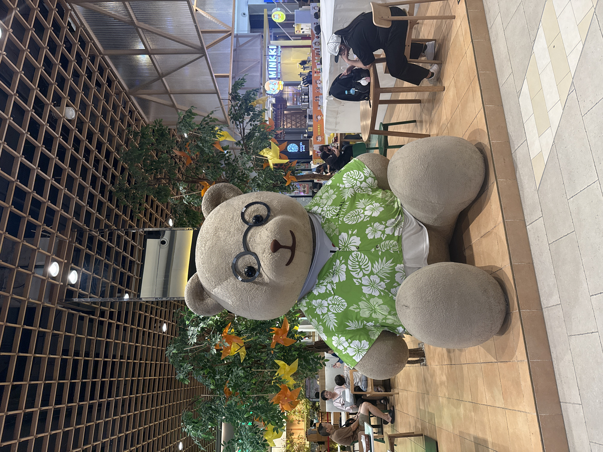 Bangkok mall browse: plush displays, movie promos, and miniature dioramas