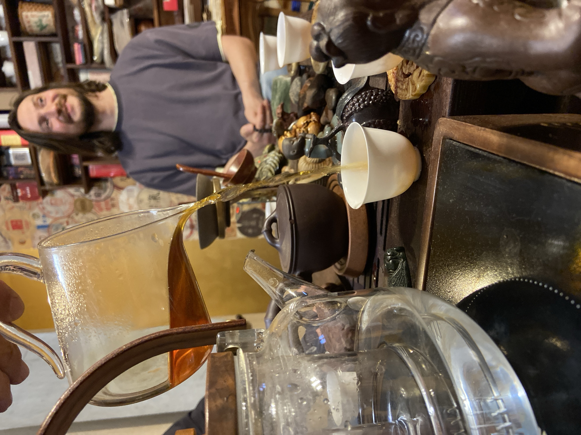 Traditional tea ceremony in a curated Izhevsk tea space