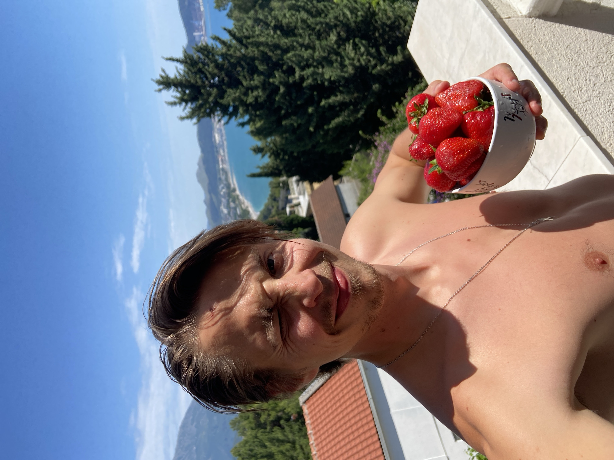 Man spotted with strawberries, tortoise in Montenegro village