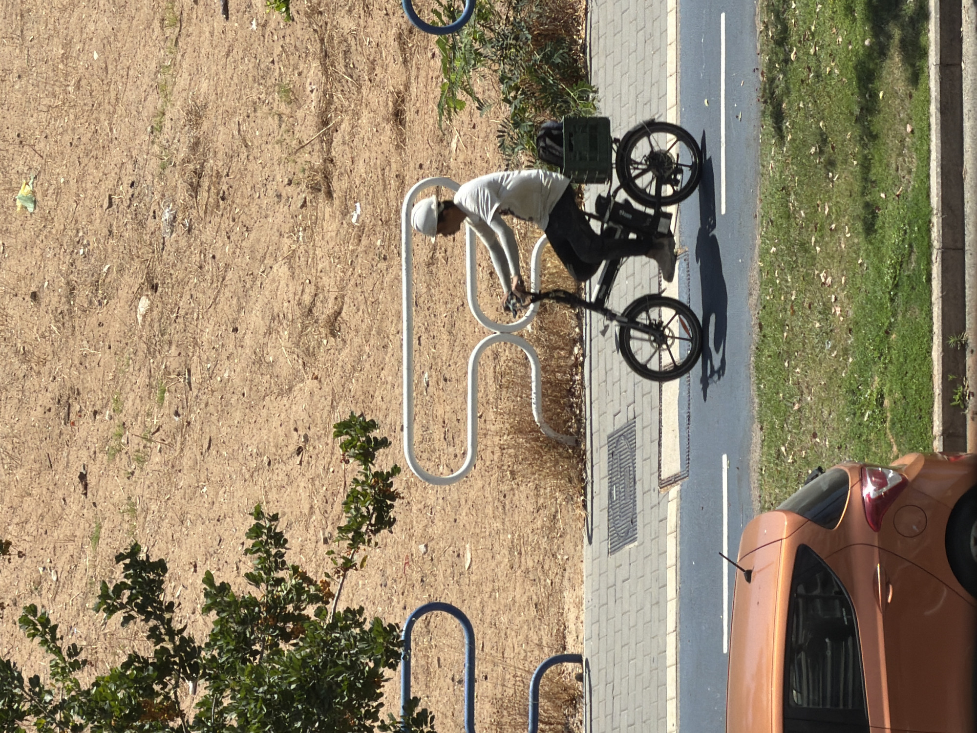 Everyday foot and micro-mobility traffic along an Ashdod greenway