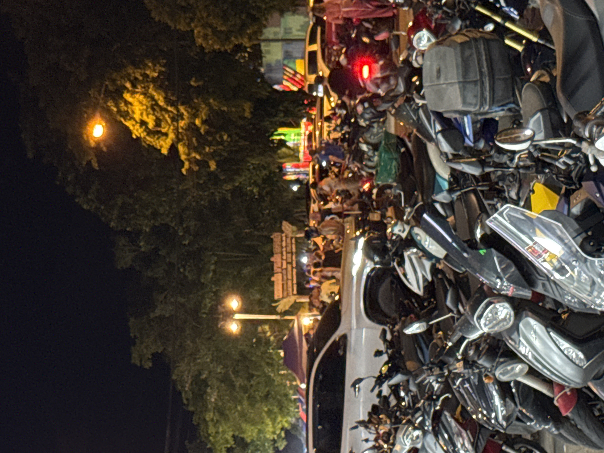Night festival with shadow puppets, food stalls documented in Koh Phangan