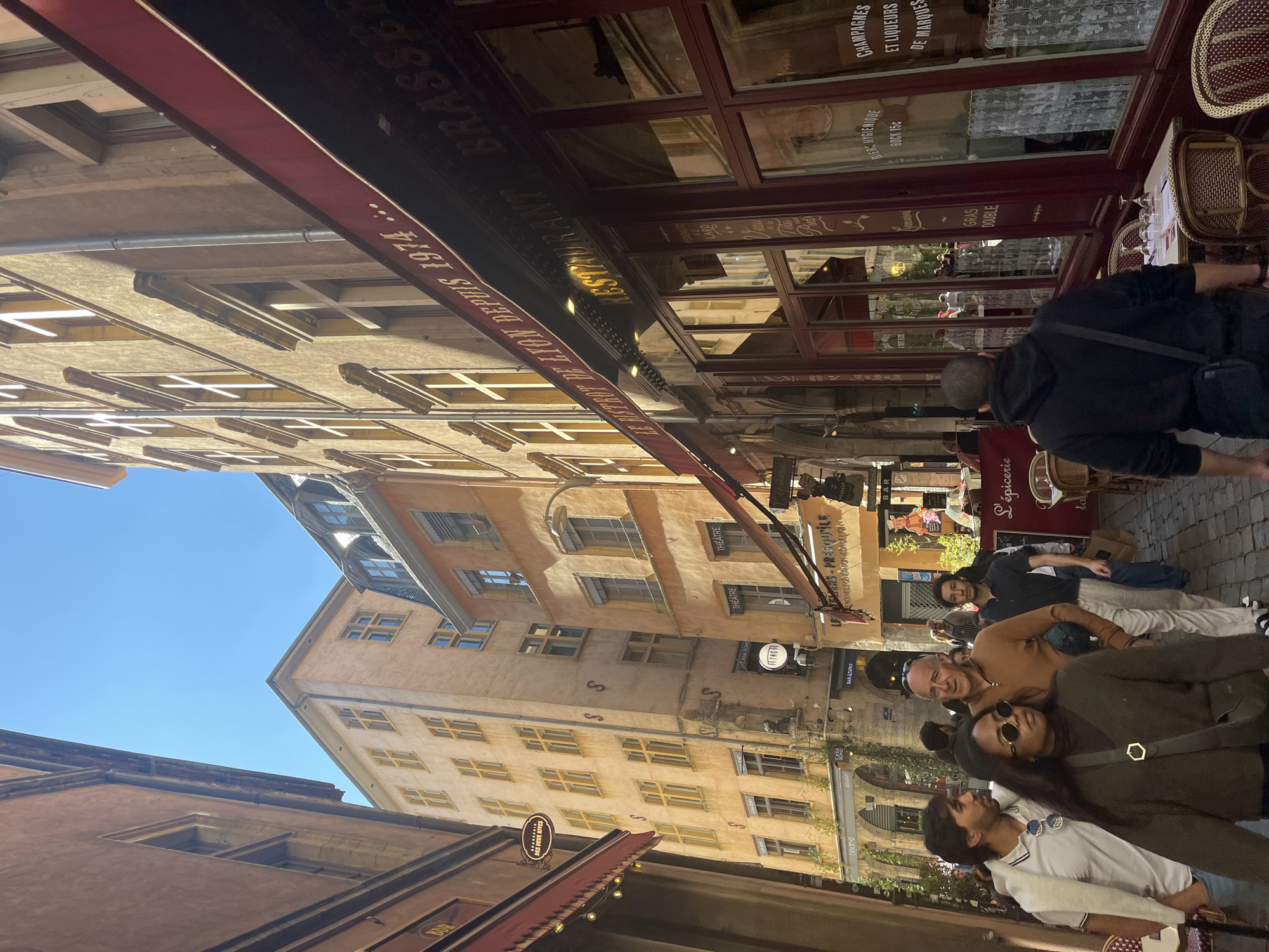 Casual afternoon moments documented across Lyon city center