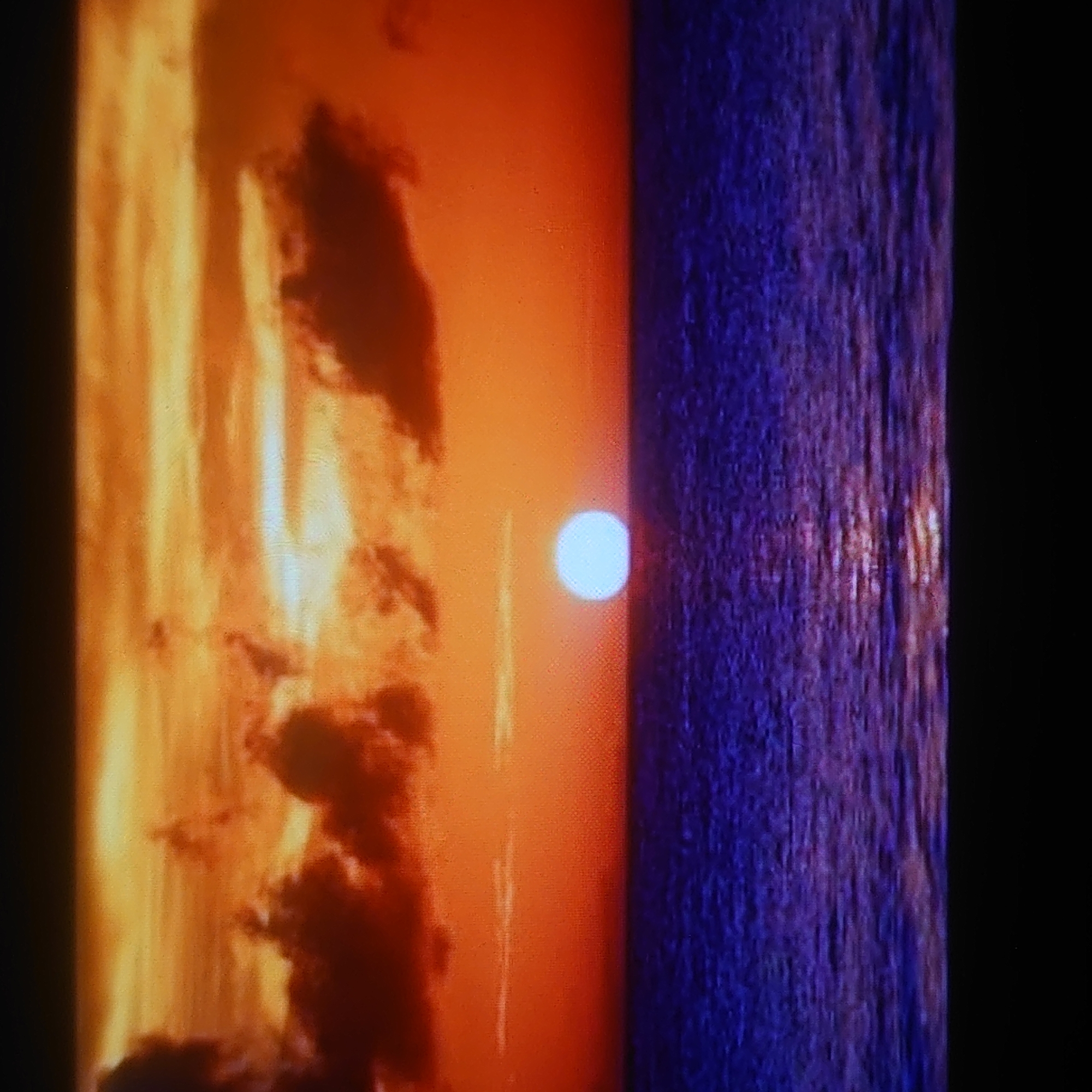 Sunset fades to moonrise over Belorechensk waterfront