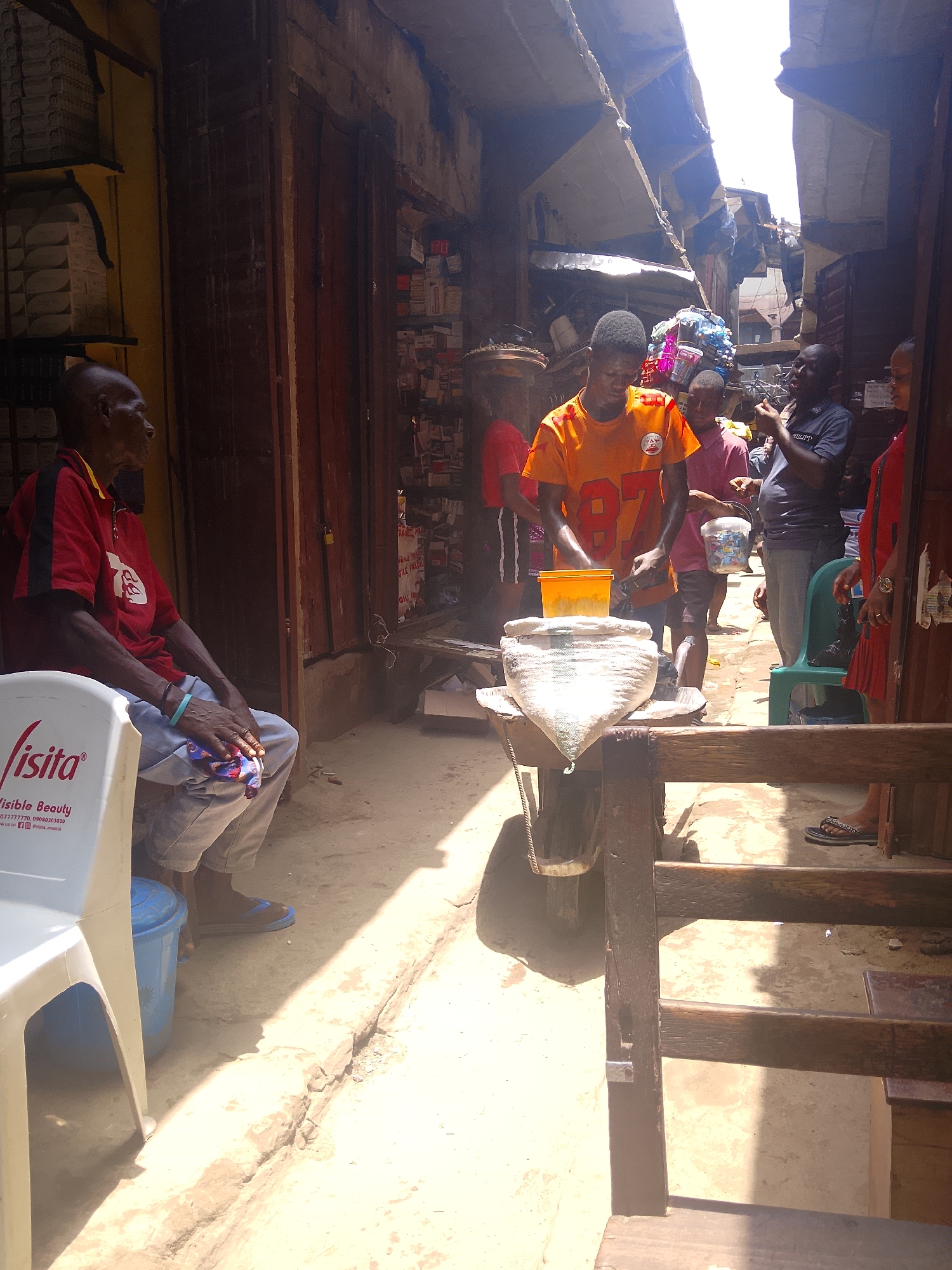 Daily life scenes documented across Fegge, Nigeria neighborhood