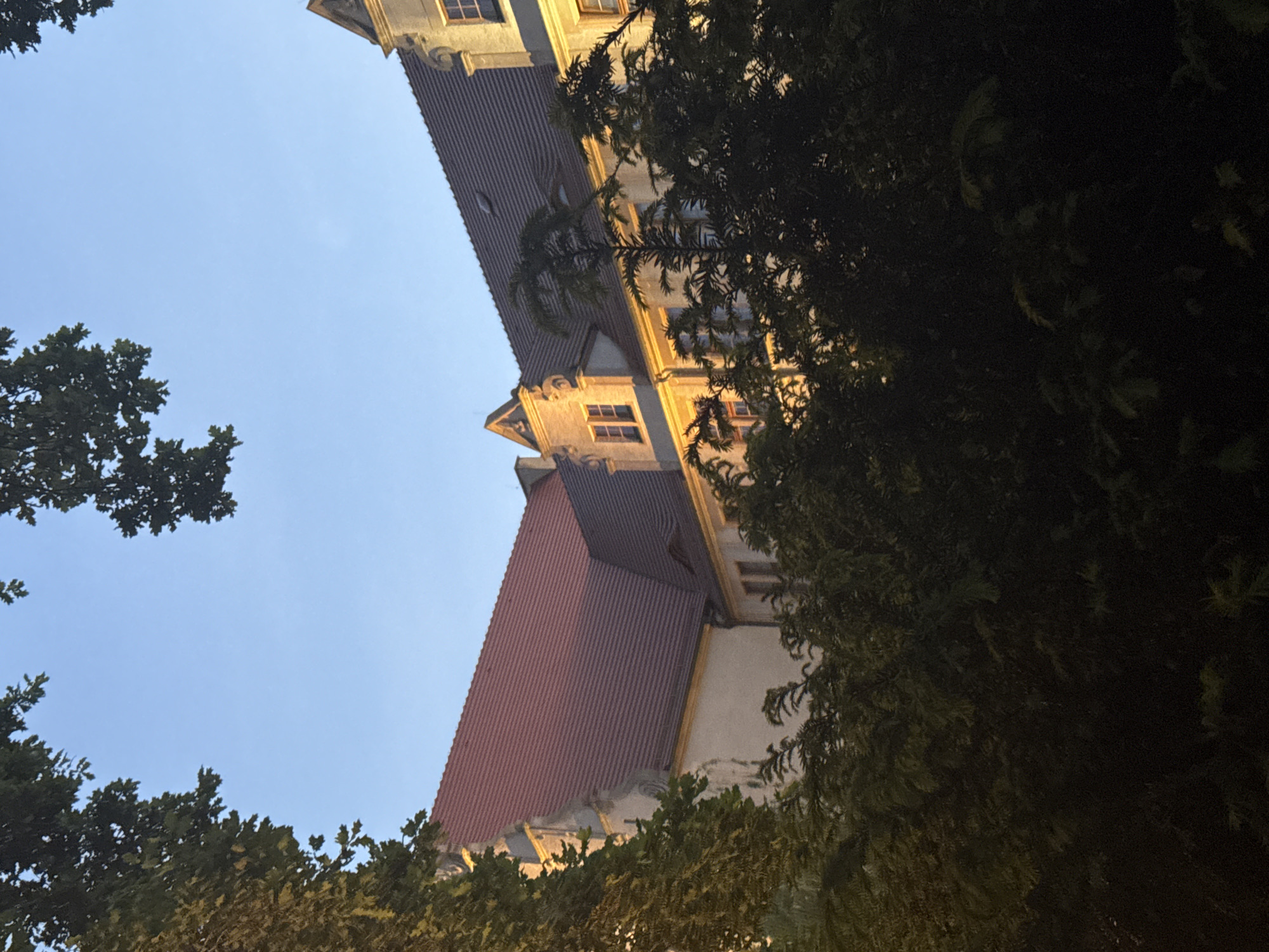 Sunset scenes documented across Poznan cityscape during evening hours