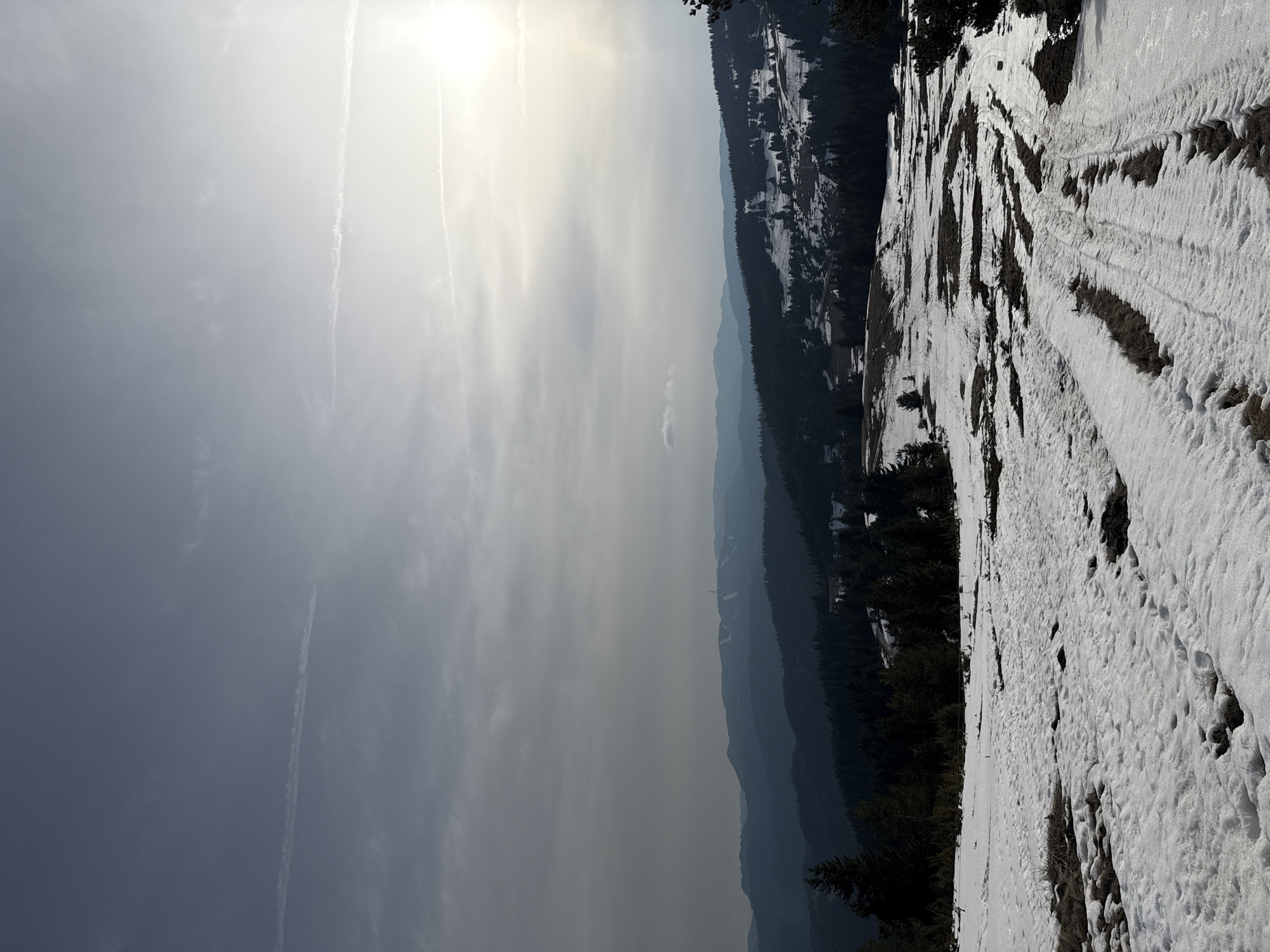 Winter landscape captured in Momchilovtsi, Bulgaria