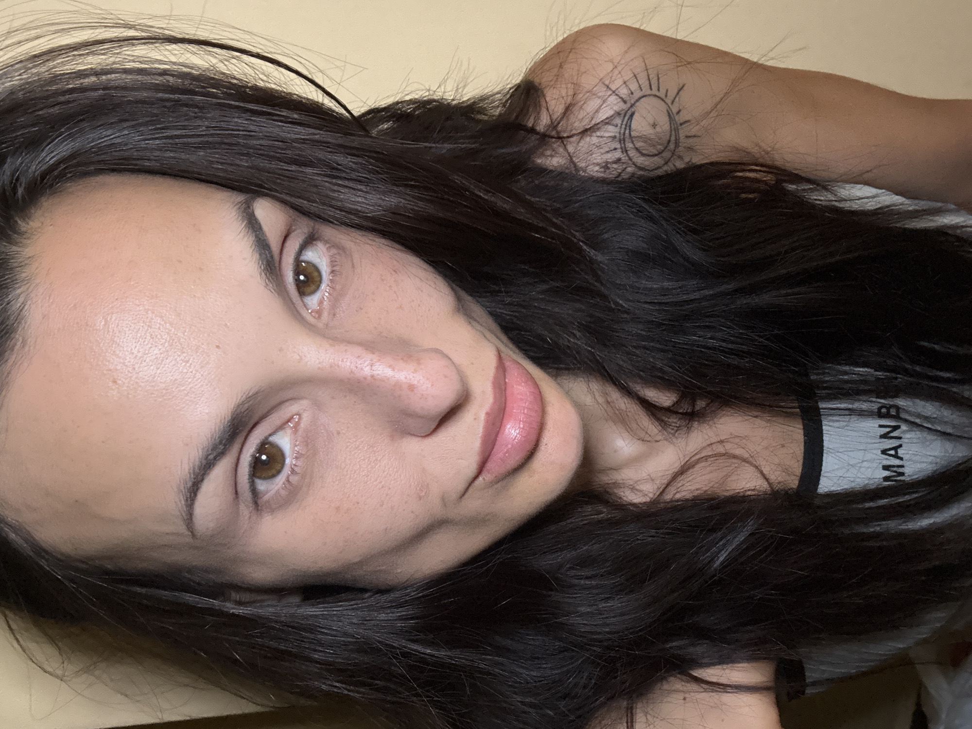 Woman photographed in casual portraits in Pleven, Bulgaria