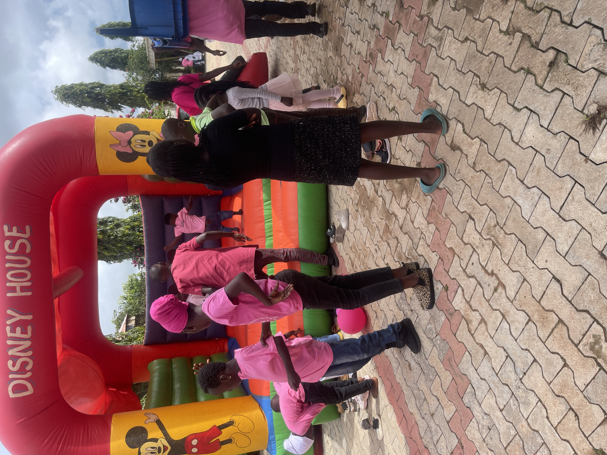 Kids' party with Disney bouncy castle in Gura Top, Nigeria