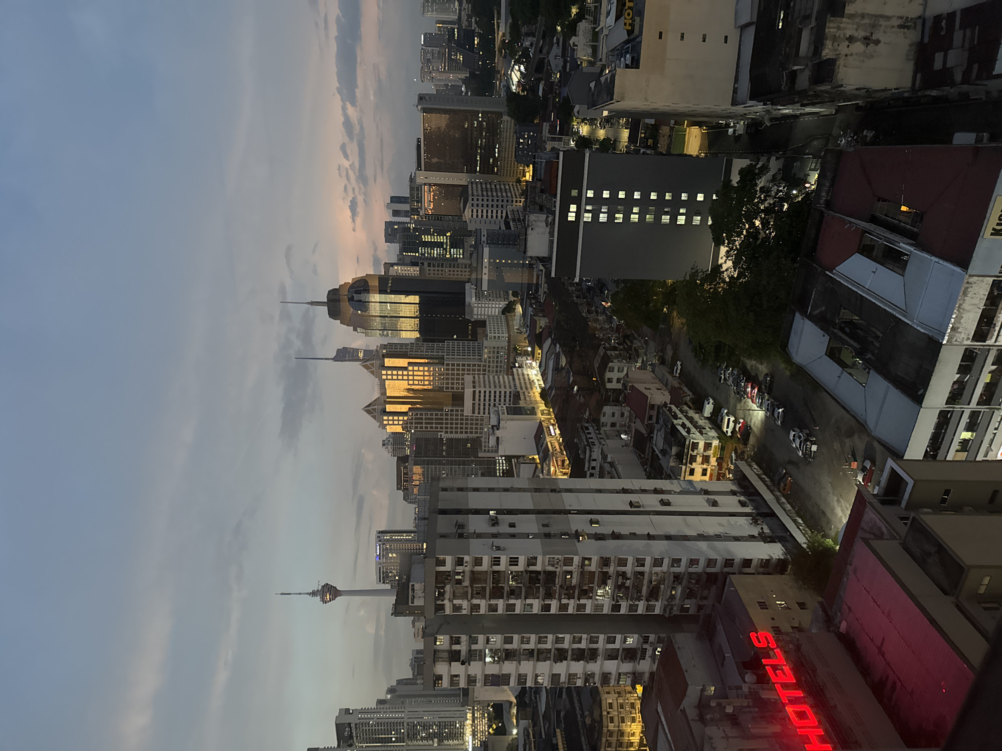 Kuala Lumpur skyline from dusk to night, high-rise views