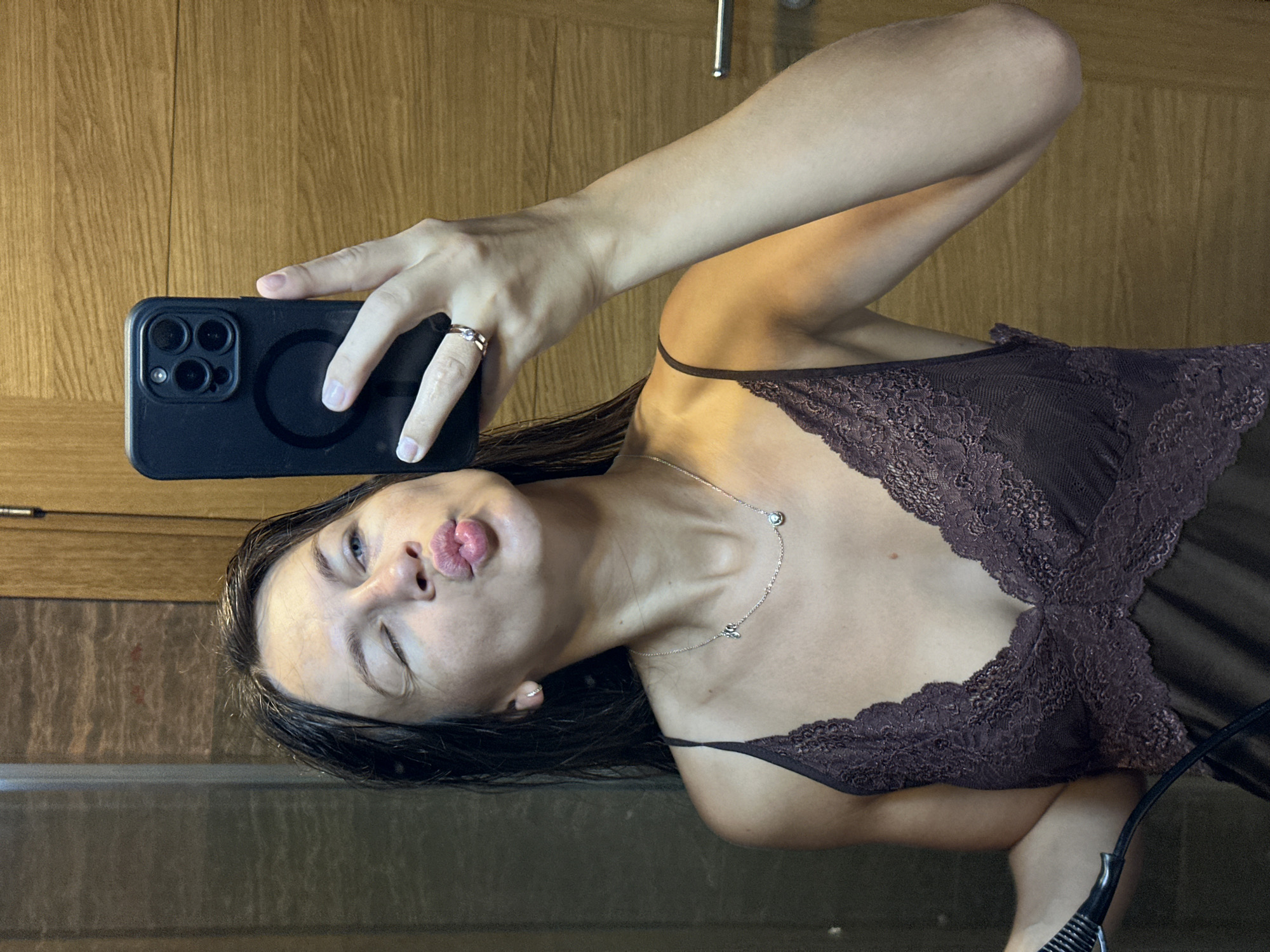 Bathroom selfie session in Donji Pobori, Montenegro