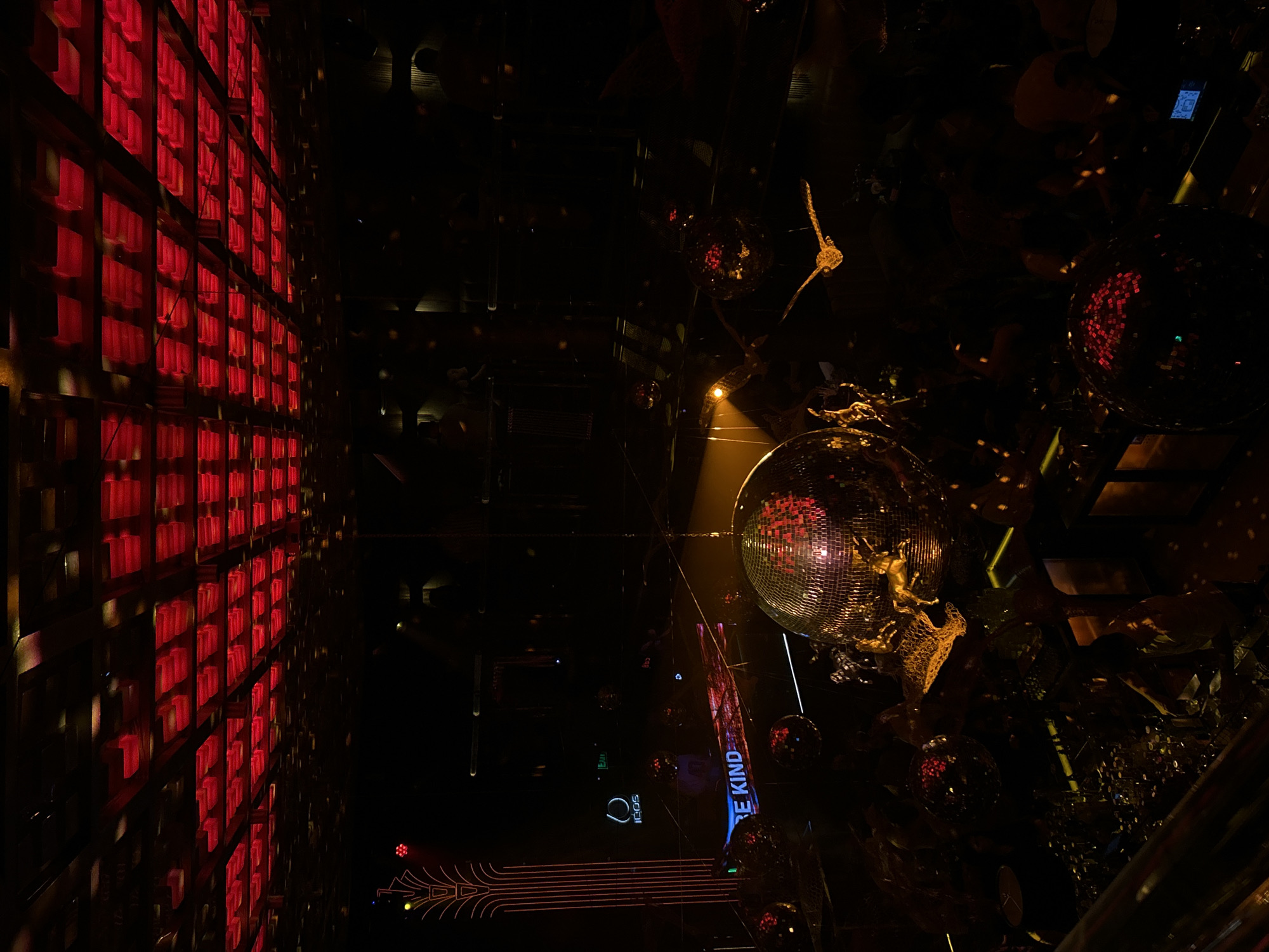 Nightclub interior documented in Sofia, Bulgaria