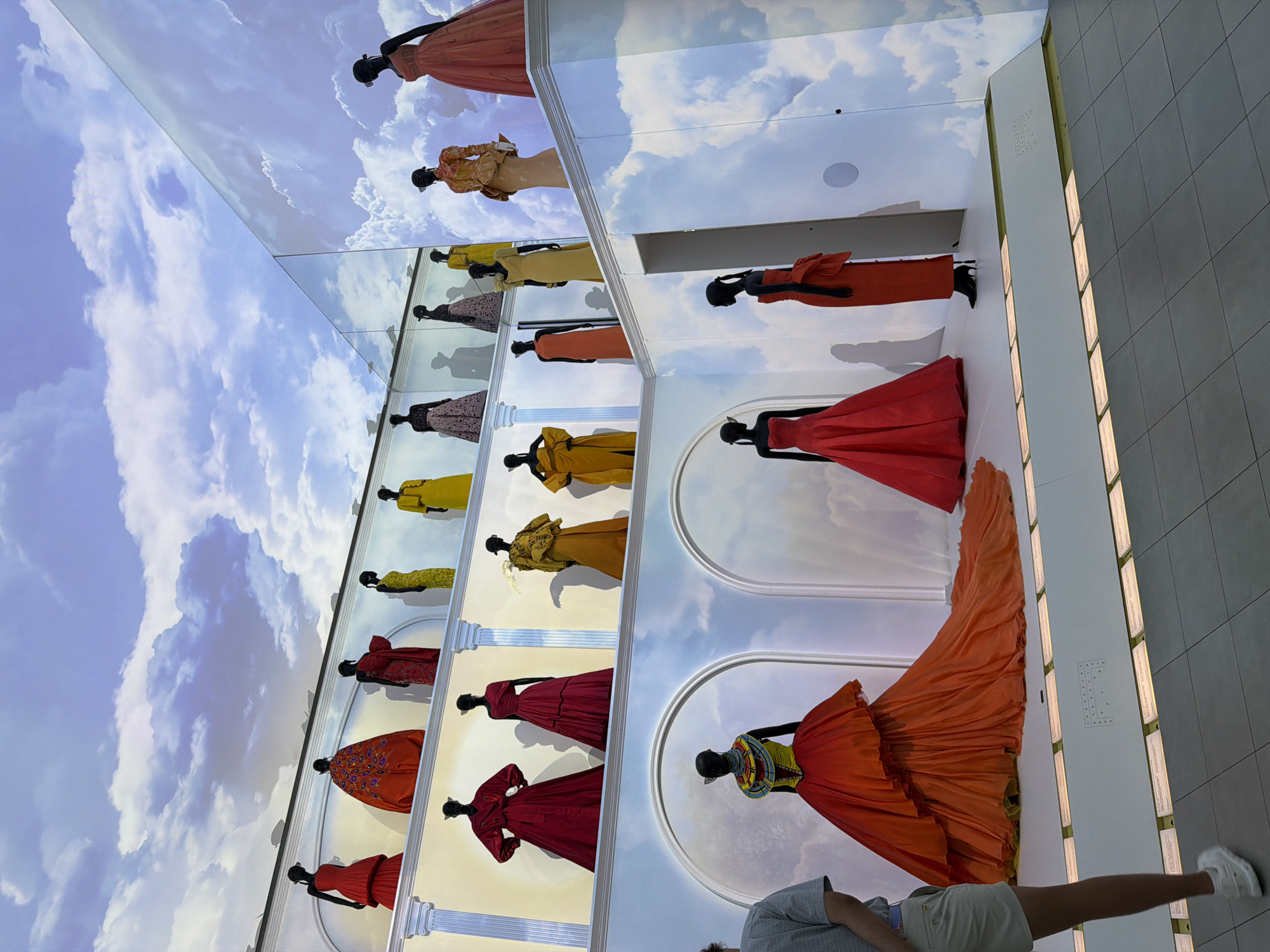 Inside a Paris haute couture exhibition showcasing historical fashion and design
