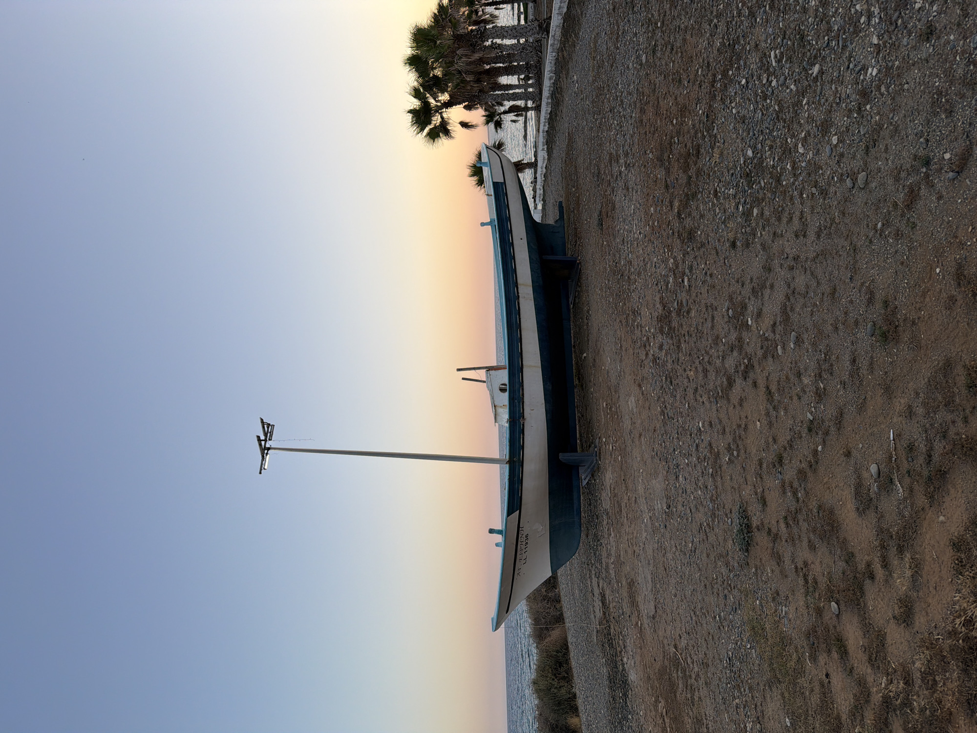 Woman documents sunset visit to Pervolia coastal area, Cyprus
