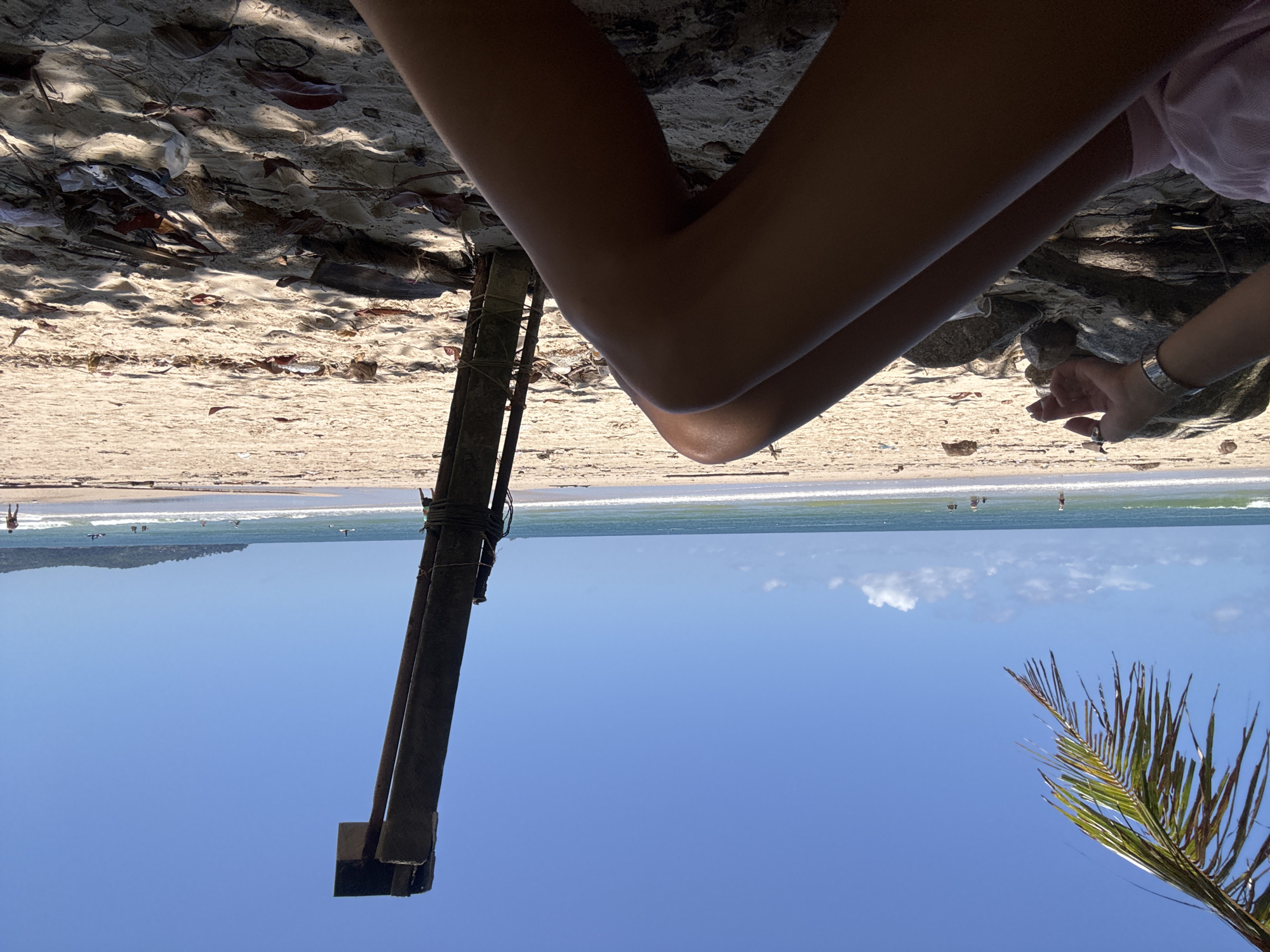 Lazy morning on a rocky Choeng Thale beach