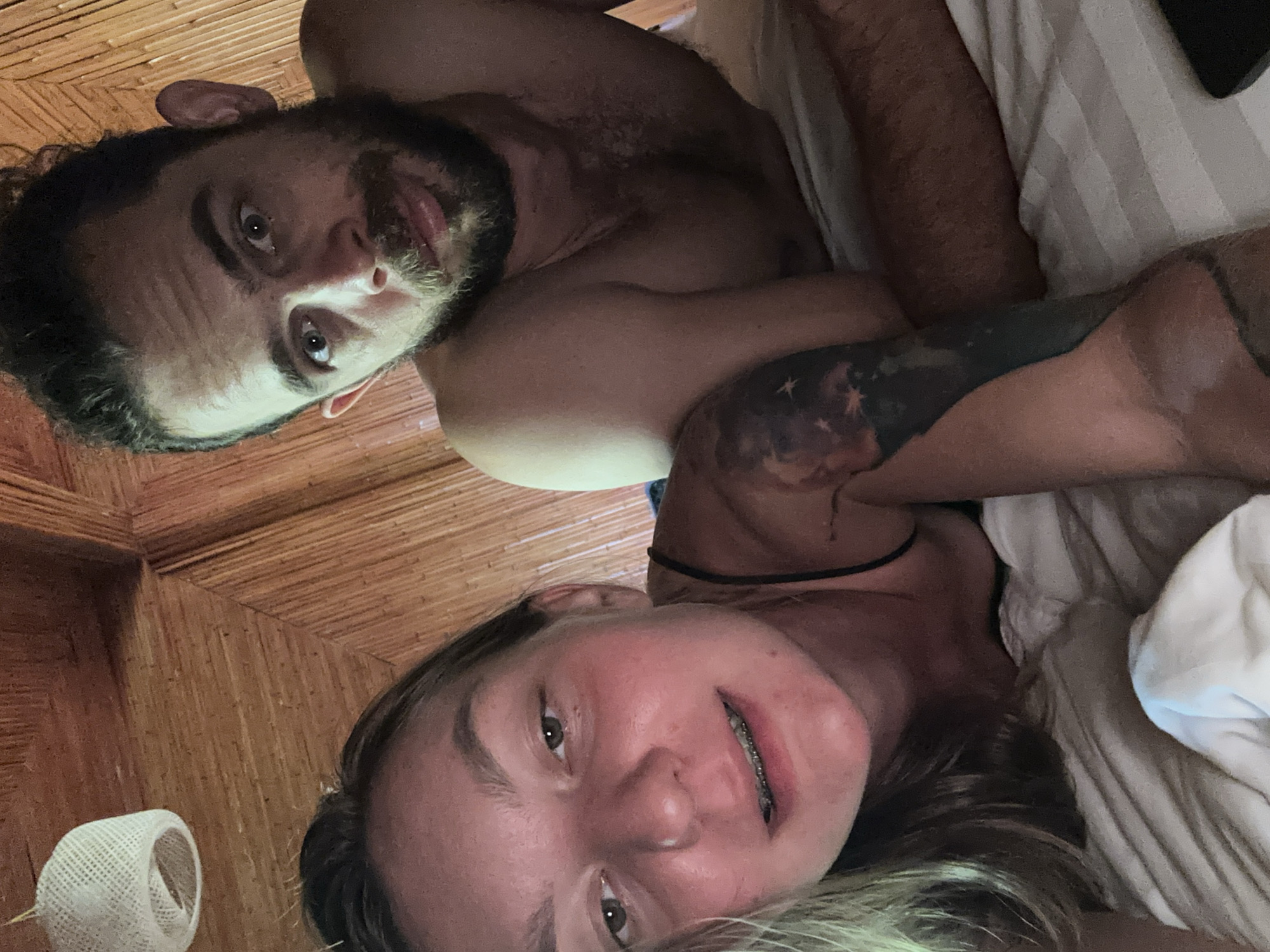 Couple's quiet morning moments at Vietnamese mountain retreat