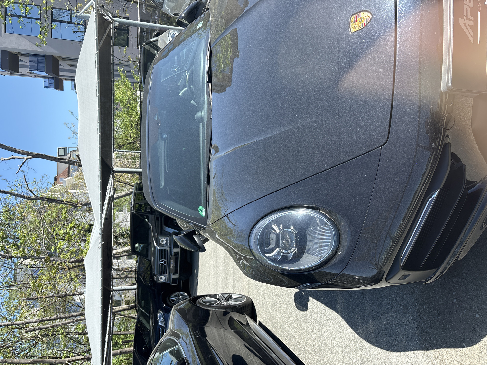 Ordinary moments captured across Sofia: luxury car, instant noodles, construction