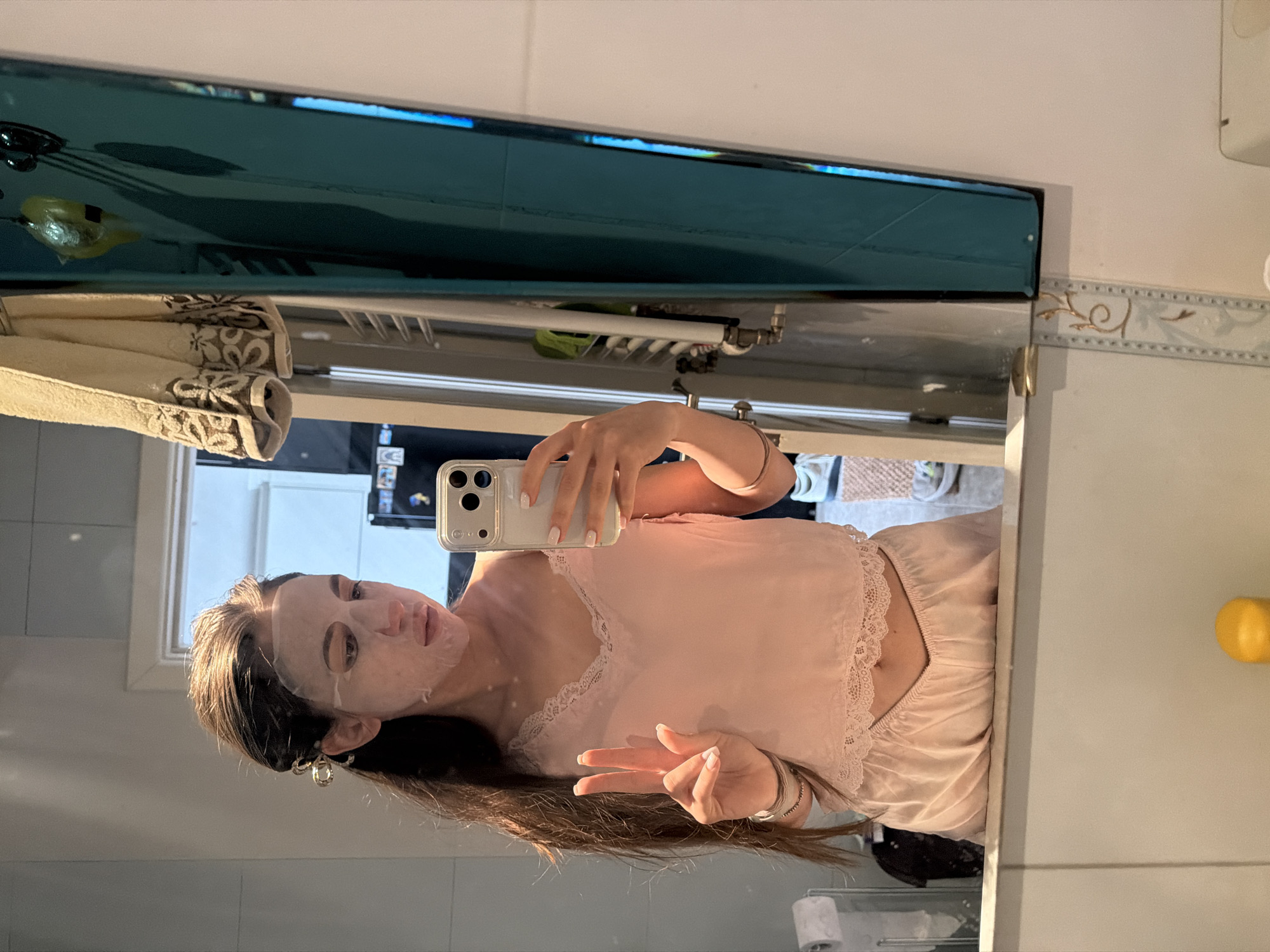 Morning skincare and getting-ready moments from a Sofia apartment
