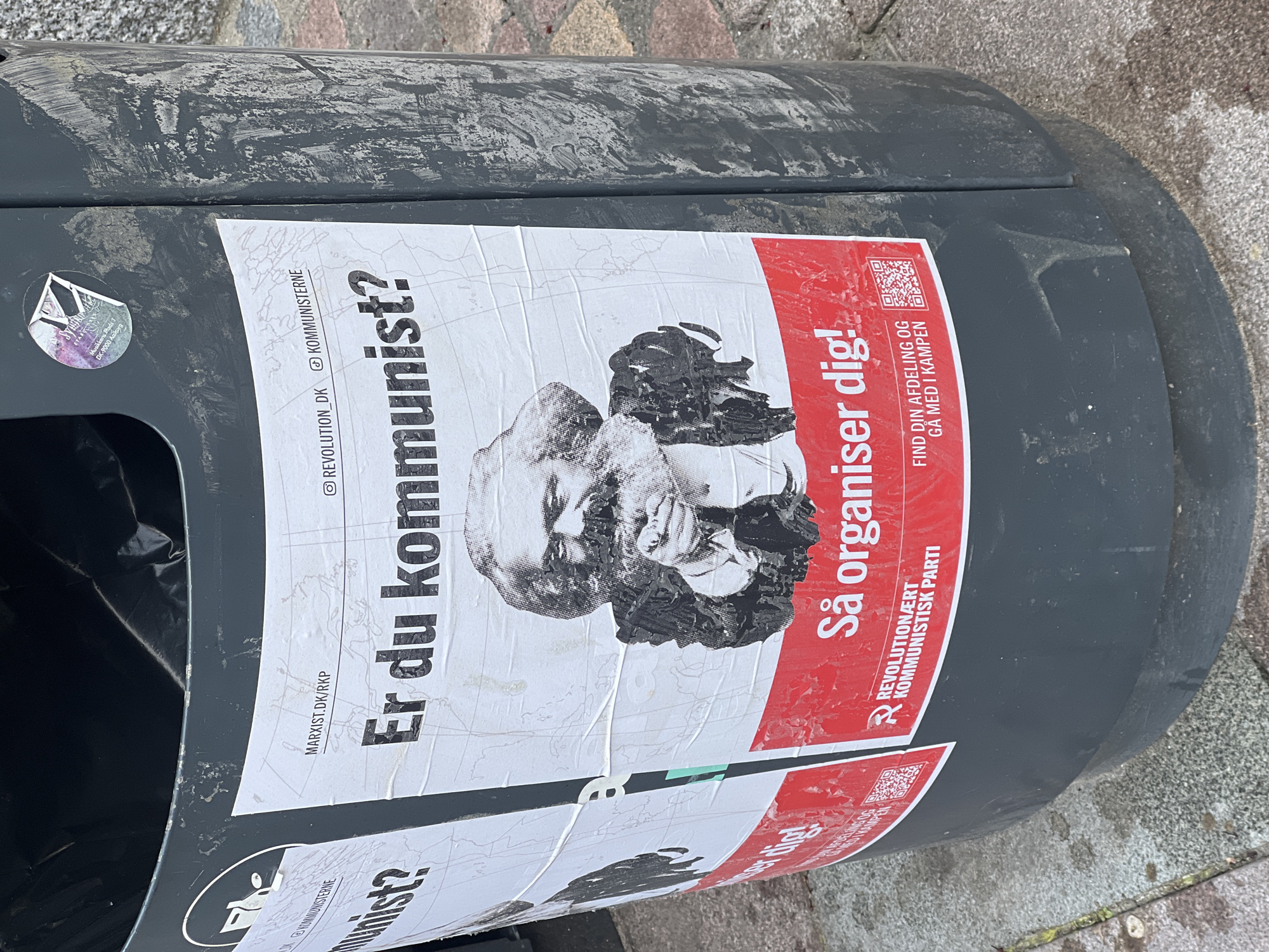 Political posters asking about communist affiliation spotted in Aalborg