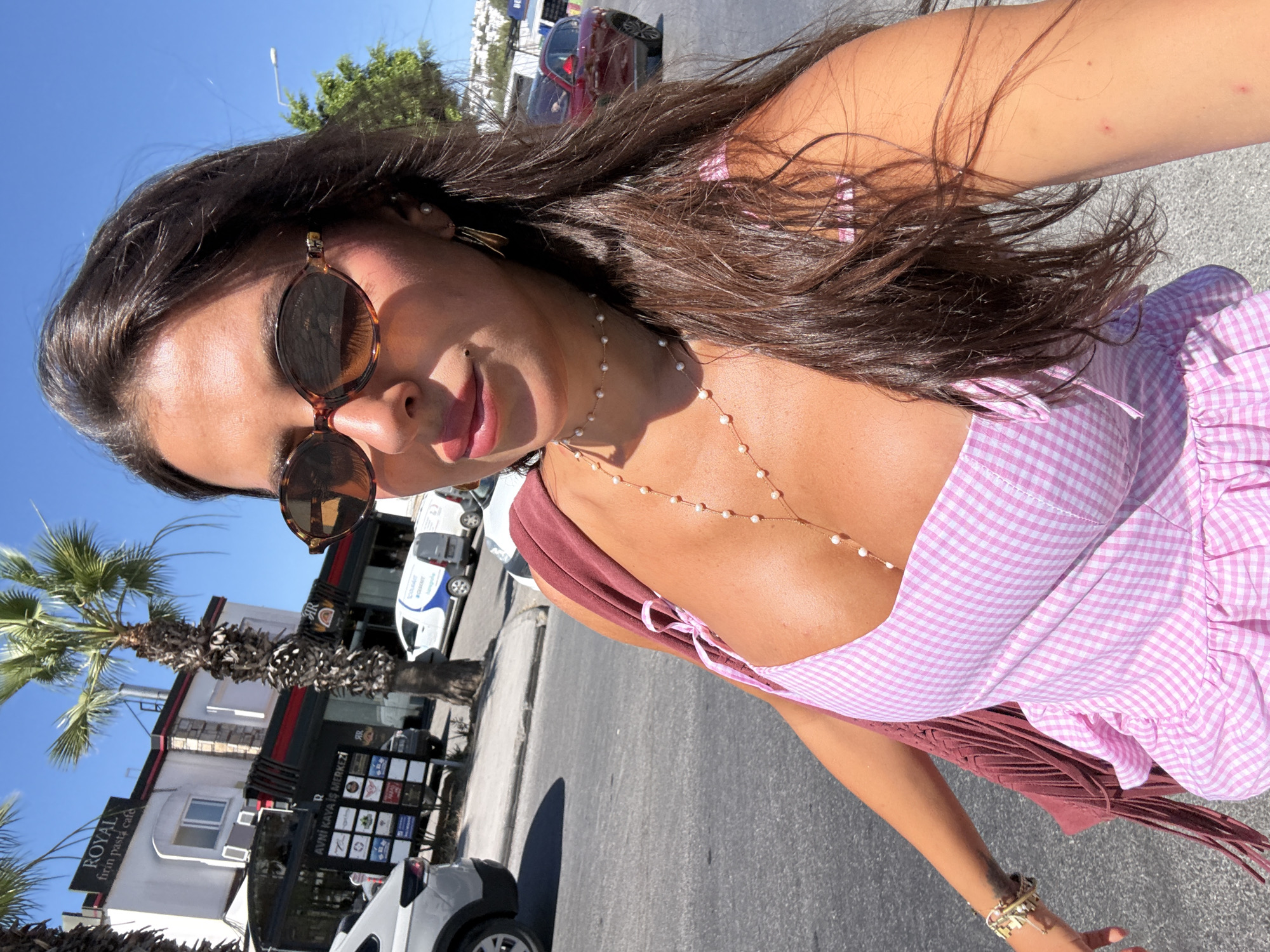 Morning selfie session on Bodrum street