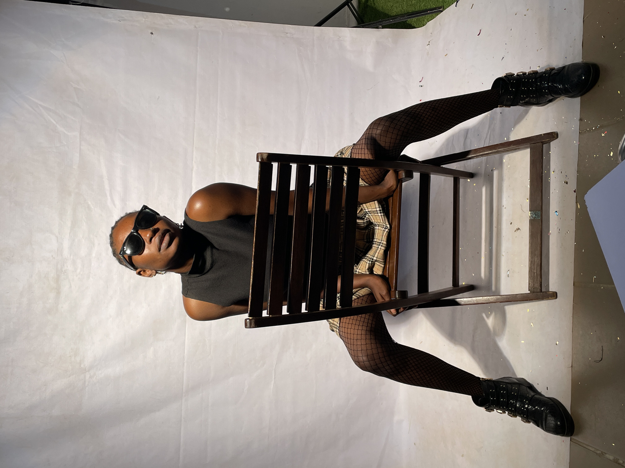 Two women celebrate birthday with photos in Nigerian studio