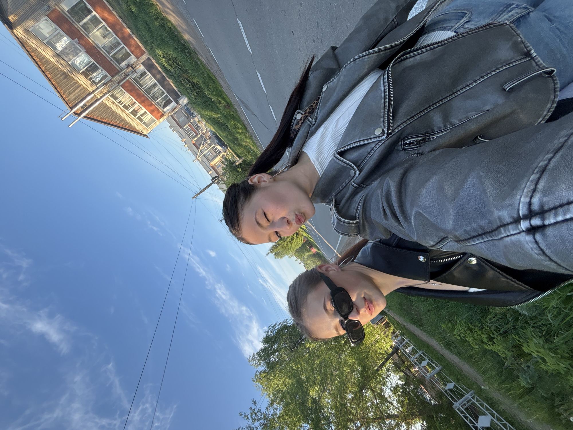 Women take selfies and photos in Фоки, Russia