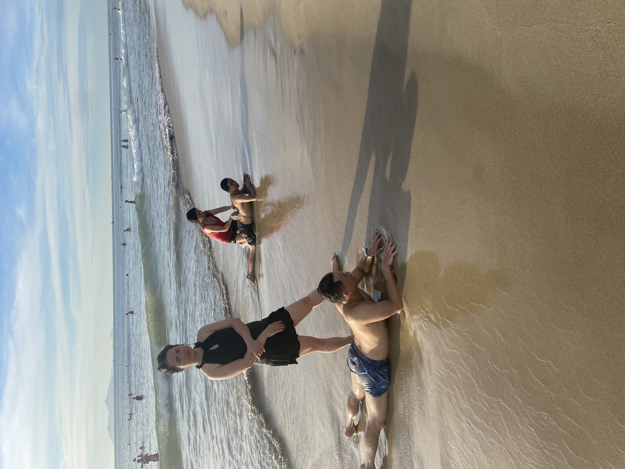 My Khe Beach buzzing with activity against Da Nang's skyline