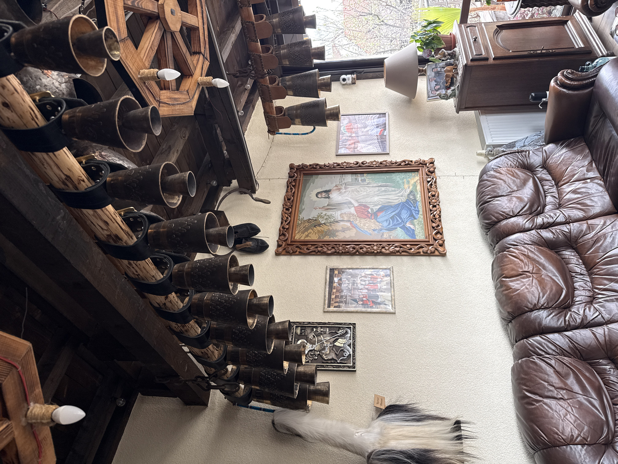Rustic home interior documented in Razlog, Bulgaria