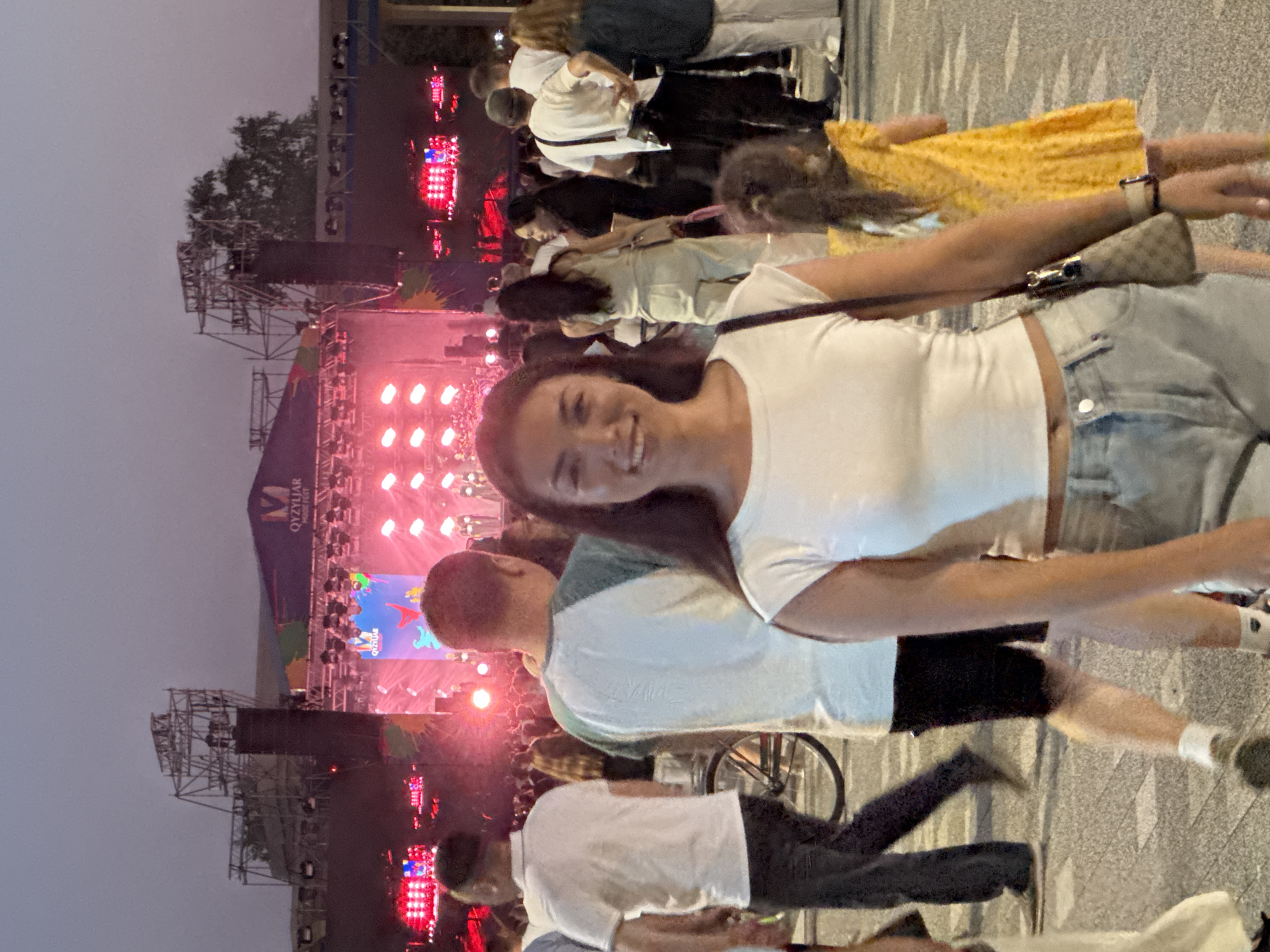 Outdoor music festival lights up Petropavl at dusk