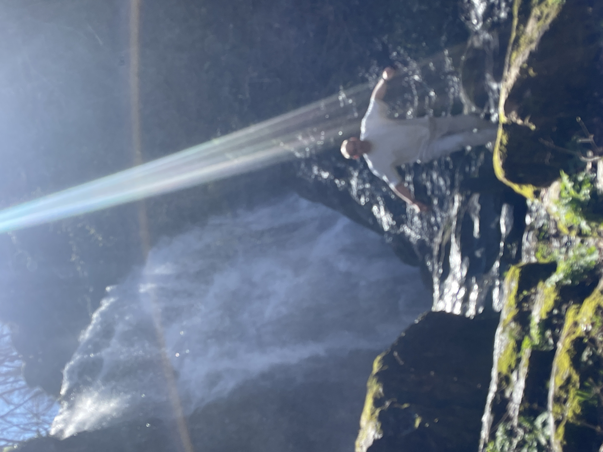 Spring morning at Krushuna Falls draws visitors and jumpers