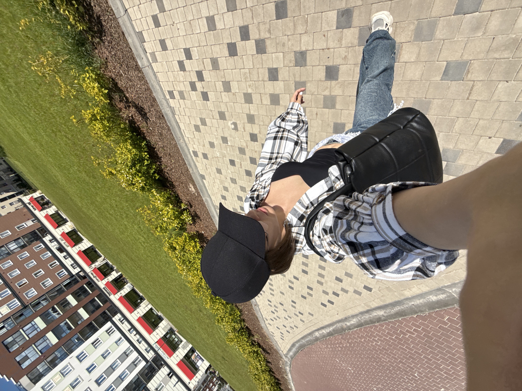 Young woman documents casual day outdoors in Russian cities