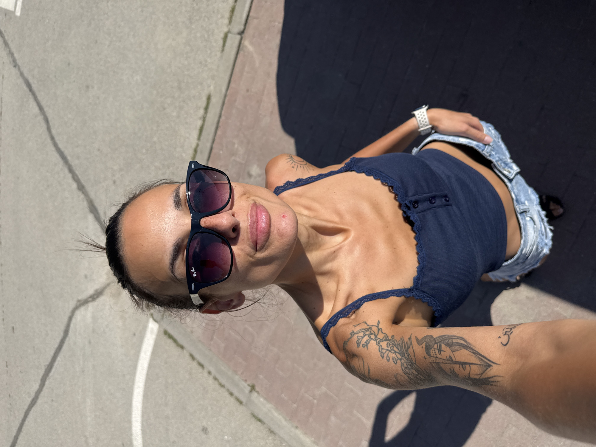 Morning selfies and flowers in Pleven, Bulgaria