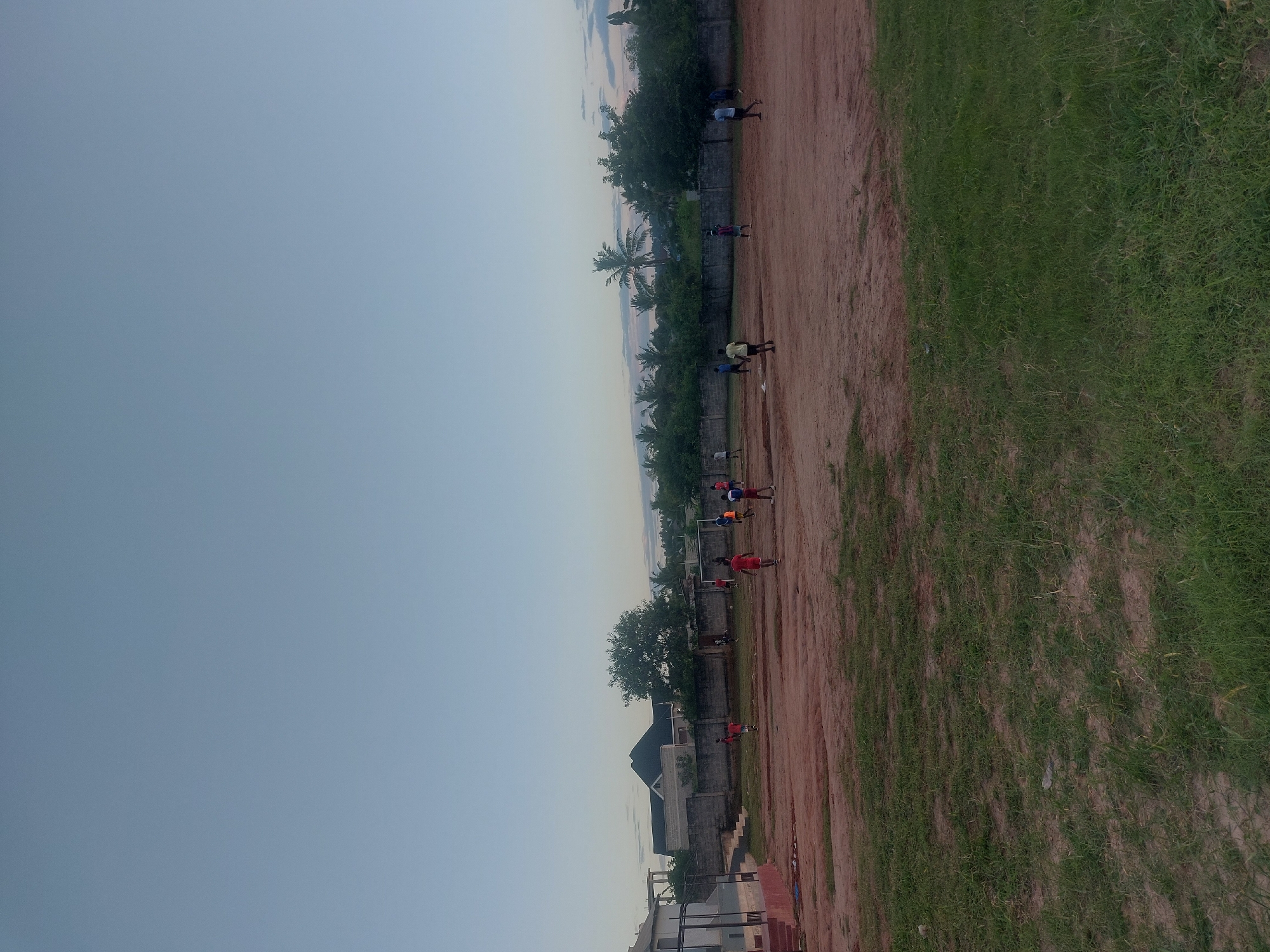 Children play soccer on Dar es Salaam fields