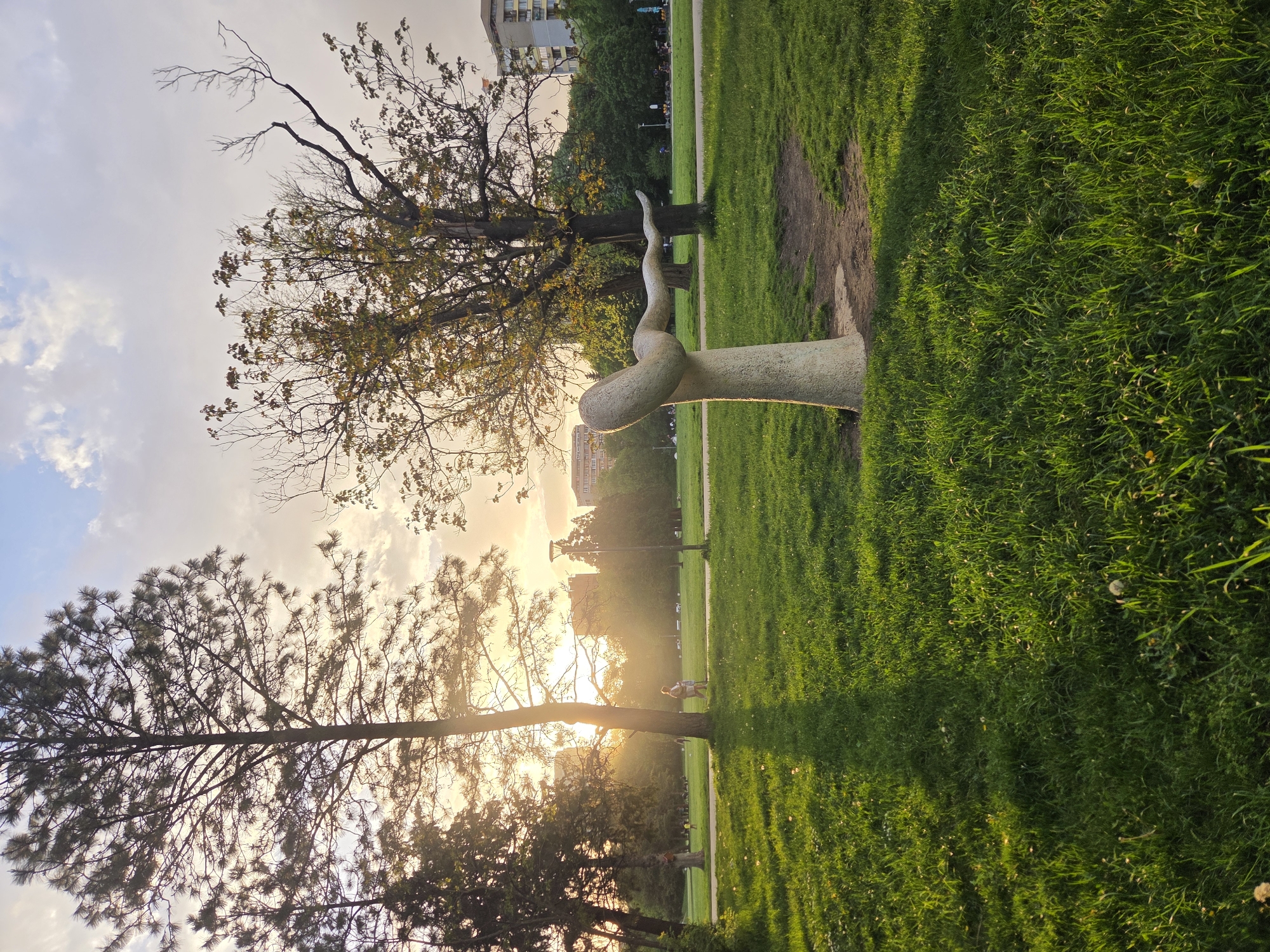 Stone snake sculpture spotted in Sofia park