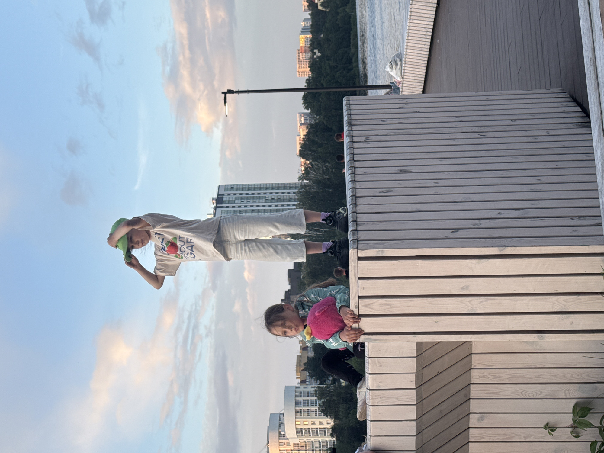 Summer evening stroll along Yekaterinburg's waterfront promenade