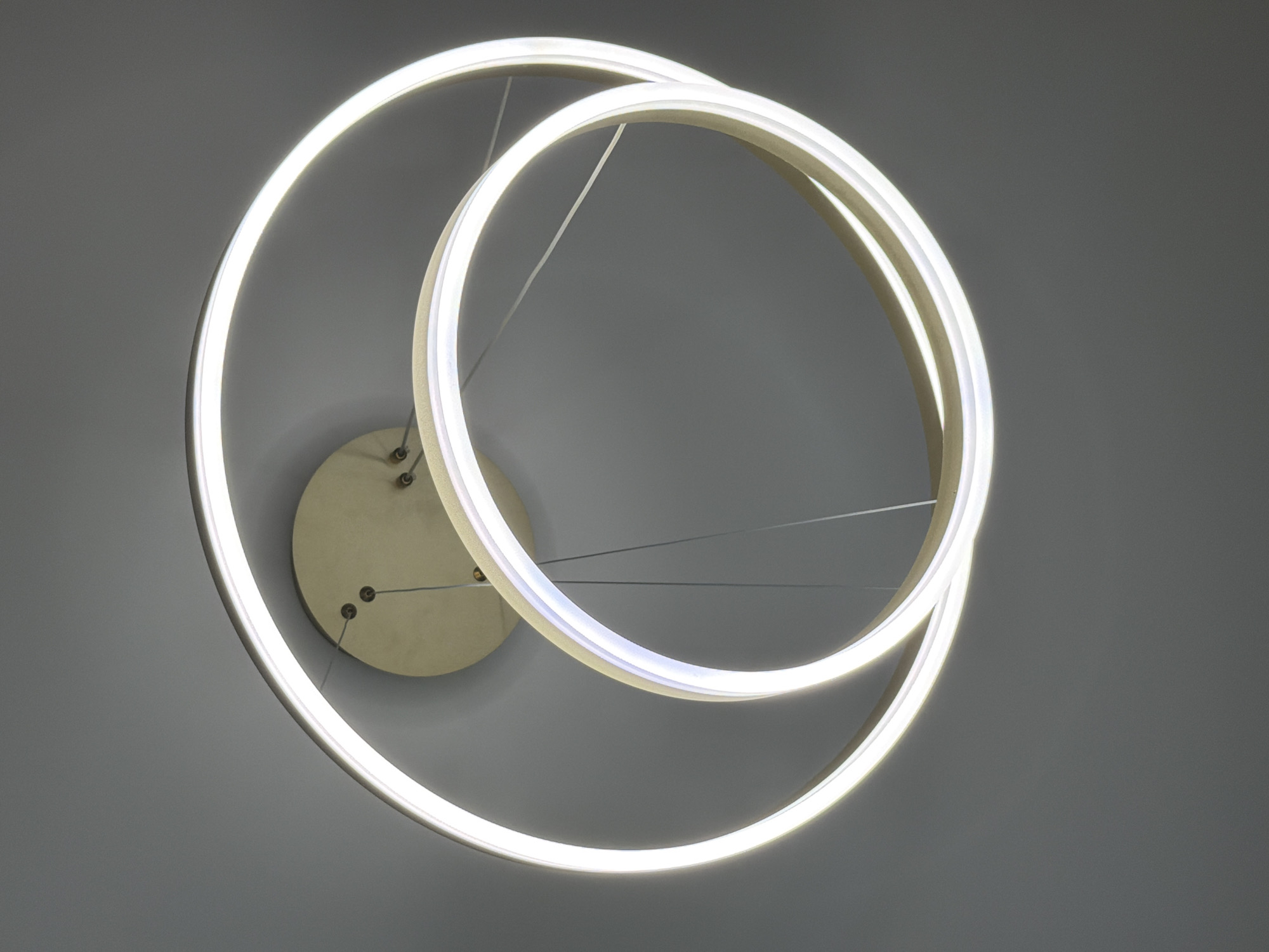 Modern ring ceiling light fixture spotted in Moscow