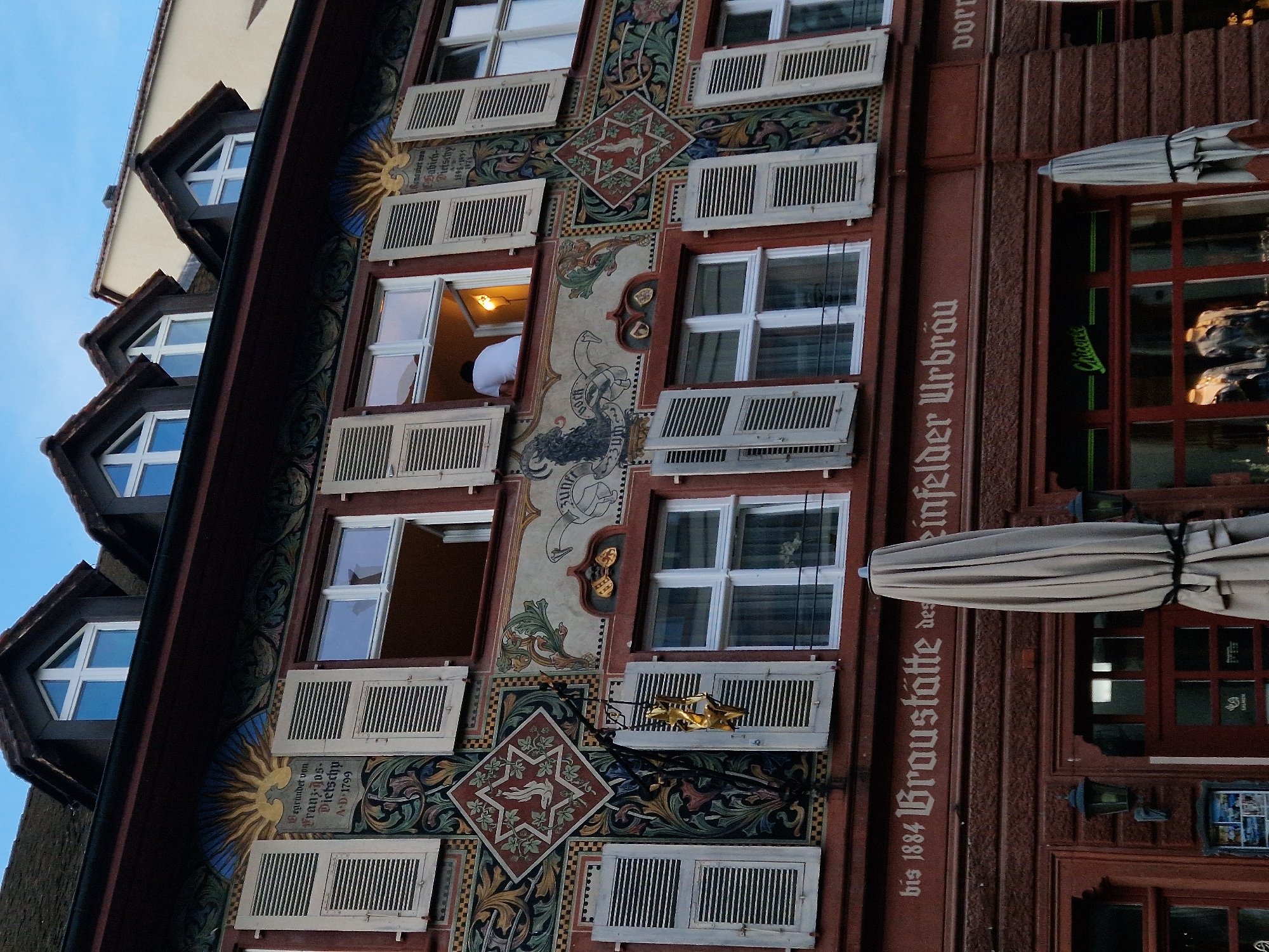 Historic building facades documented in Rheinfelden, Switzerland