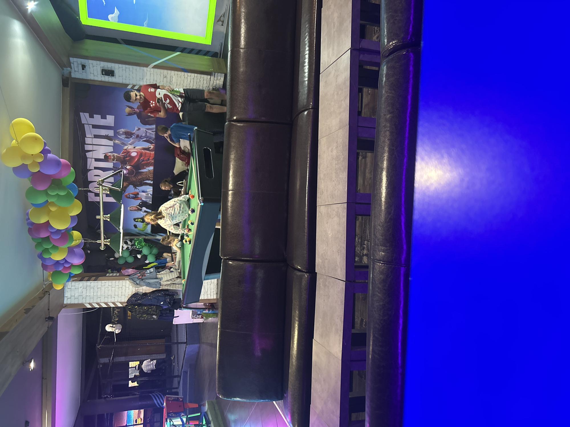Gaming arcade bustling with activity in Burgas, Bulgaria