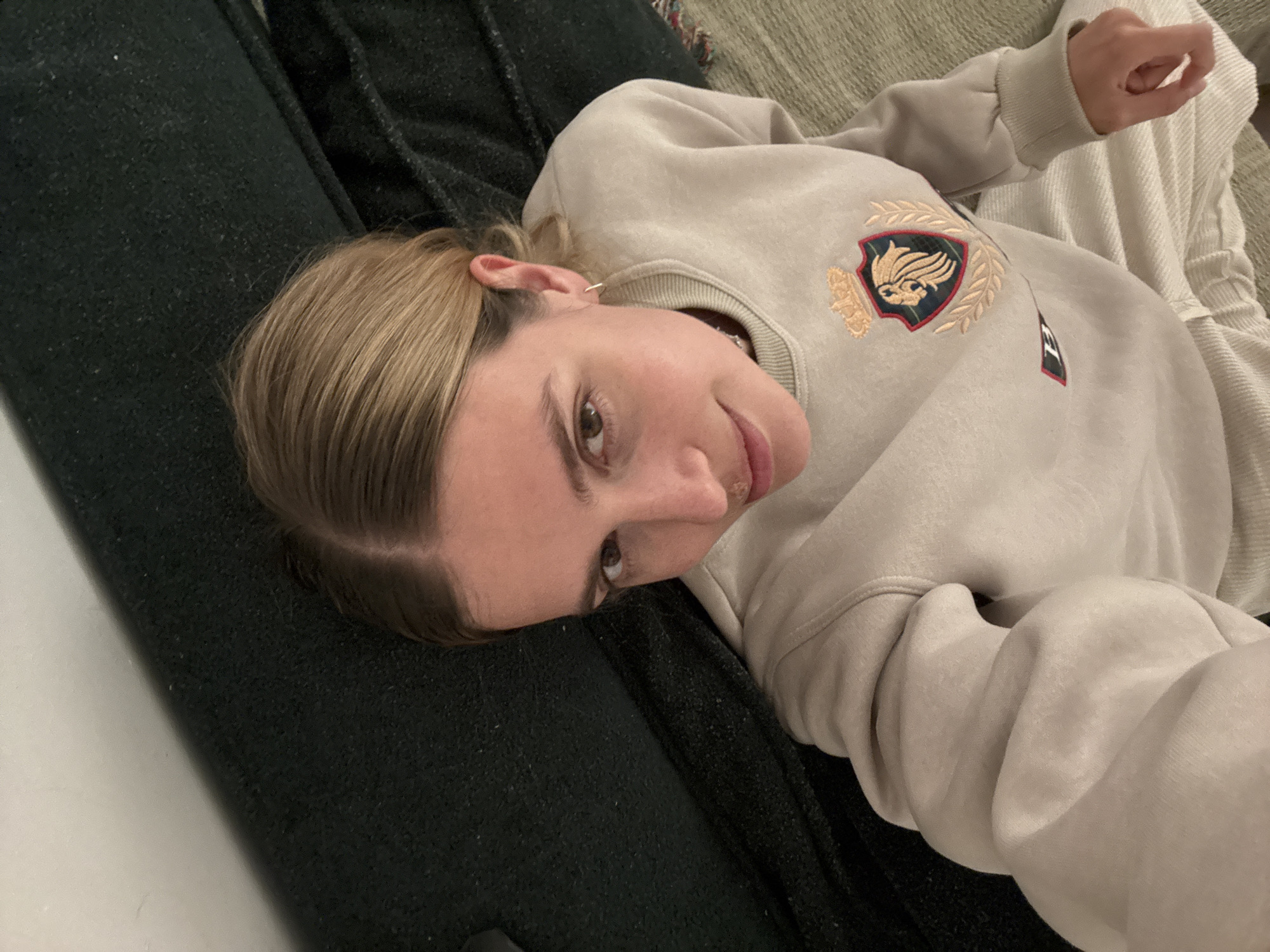 Multiple selfie moments captured across indoor locations April 14