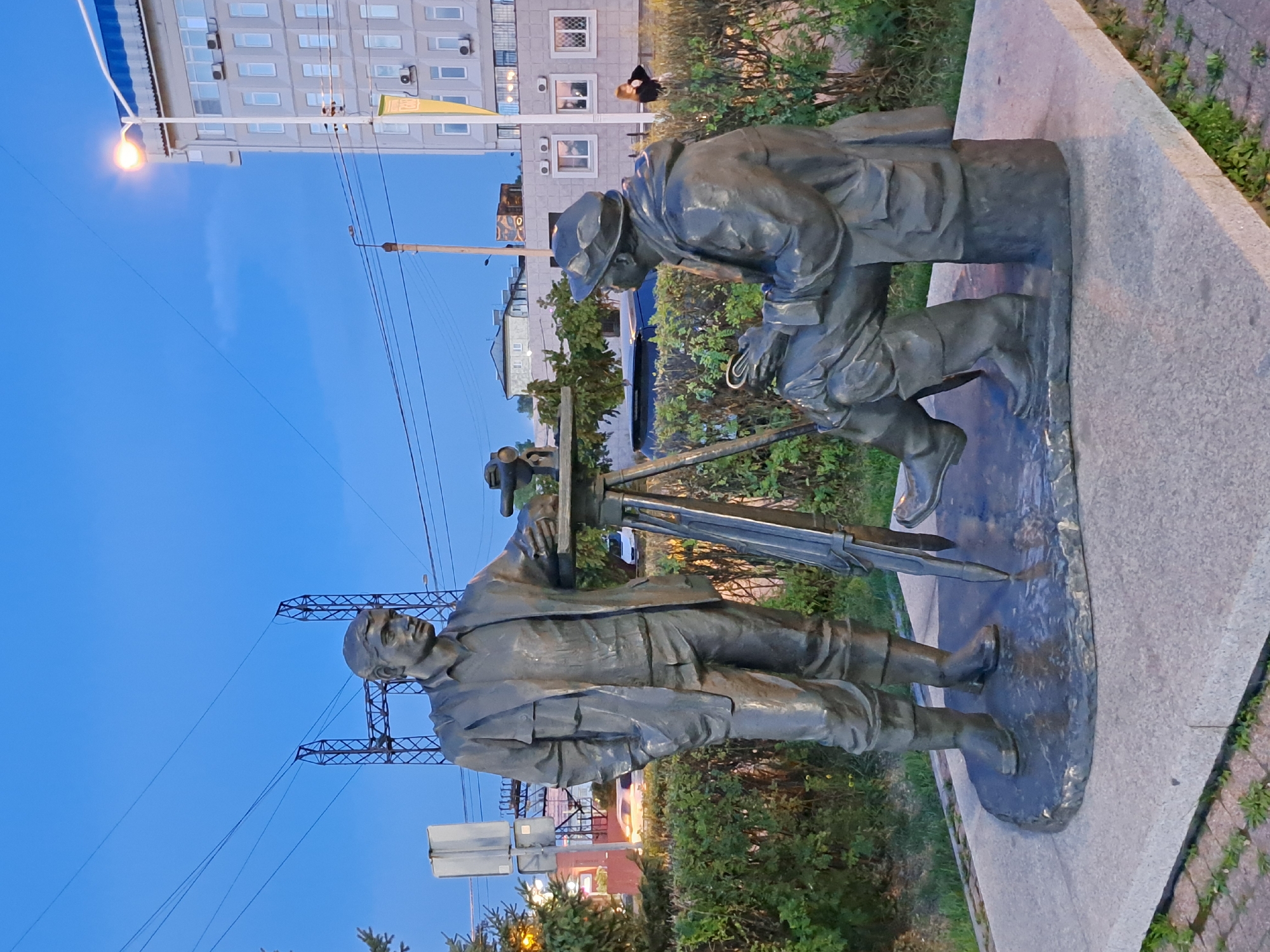 Evening life along Irkutsk's Angara River embankment